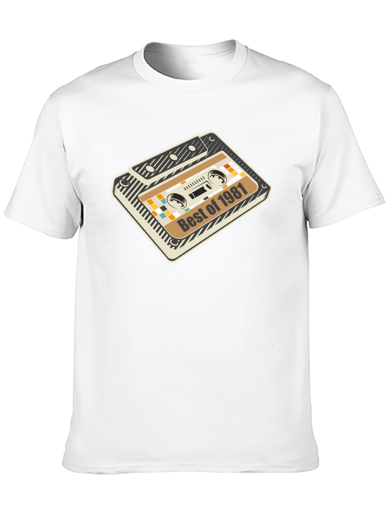 Black Best of 1981 Cassette Tape Graphic Tee view 10