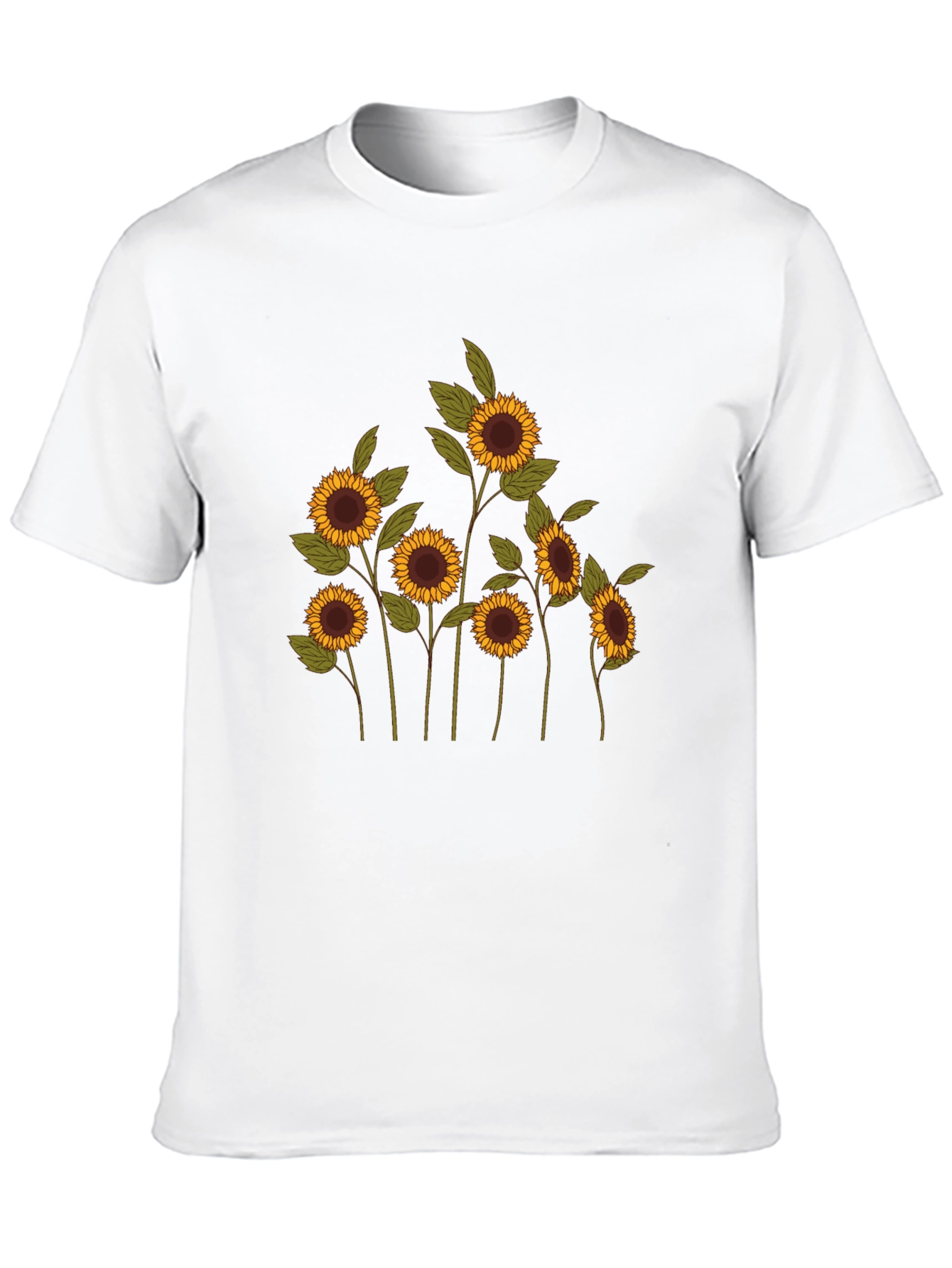 Black Sunflower Graphic Tee - Black Cotton Blend view 10