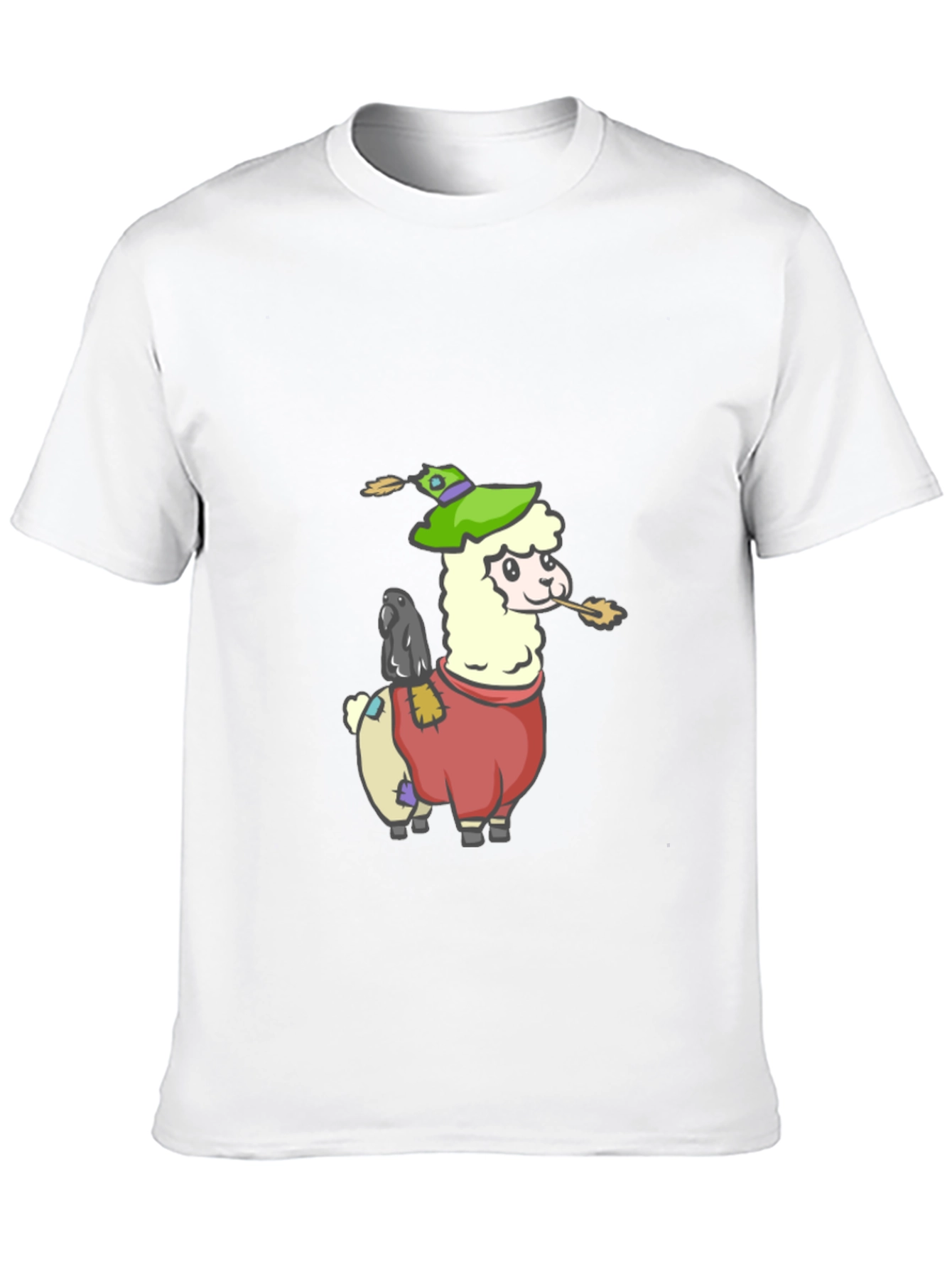 Black Llama Scarecrow Graphic Tee view 10