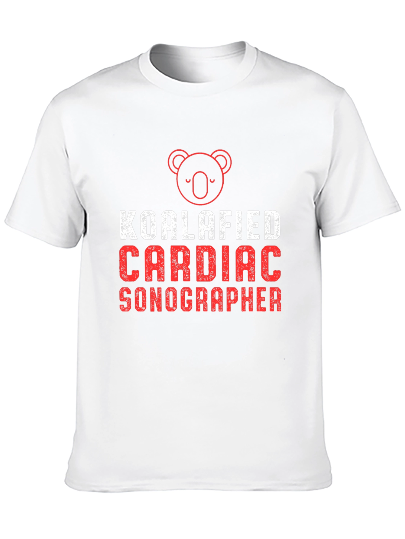 Black Koalafied Cardiac Sonographer Black T-Shirt view 10