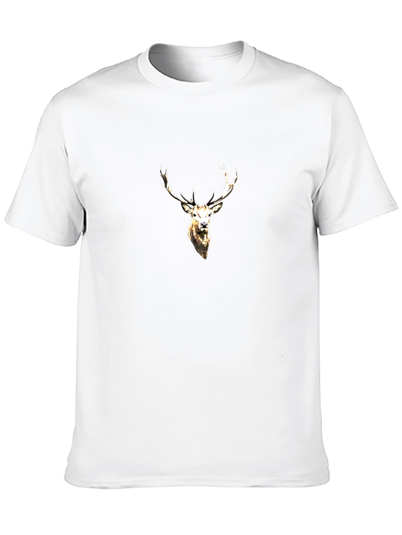Black Stag Graphic Black T-Shirt for Men view 10