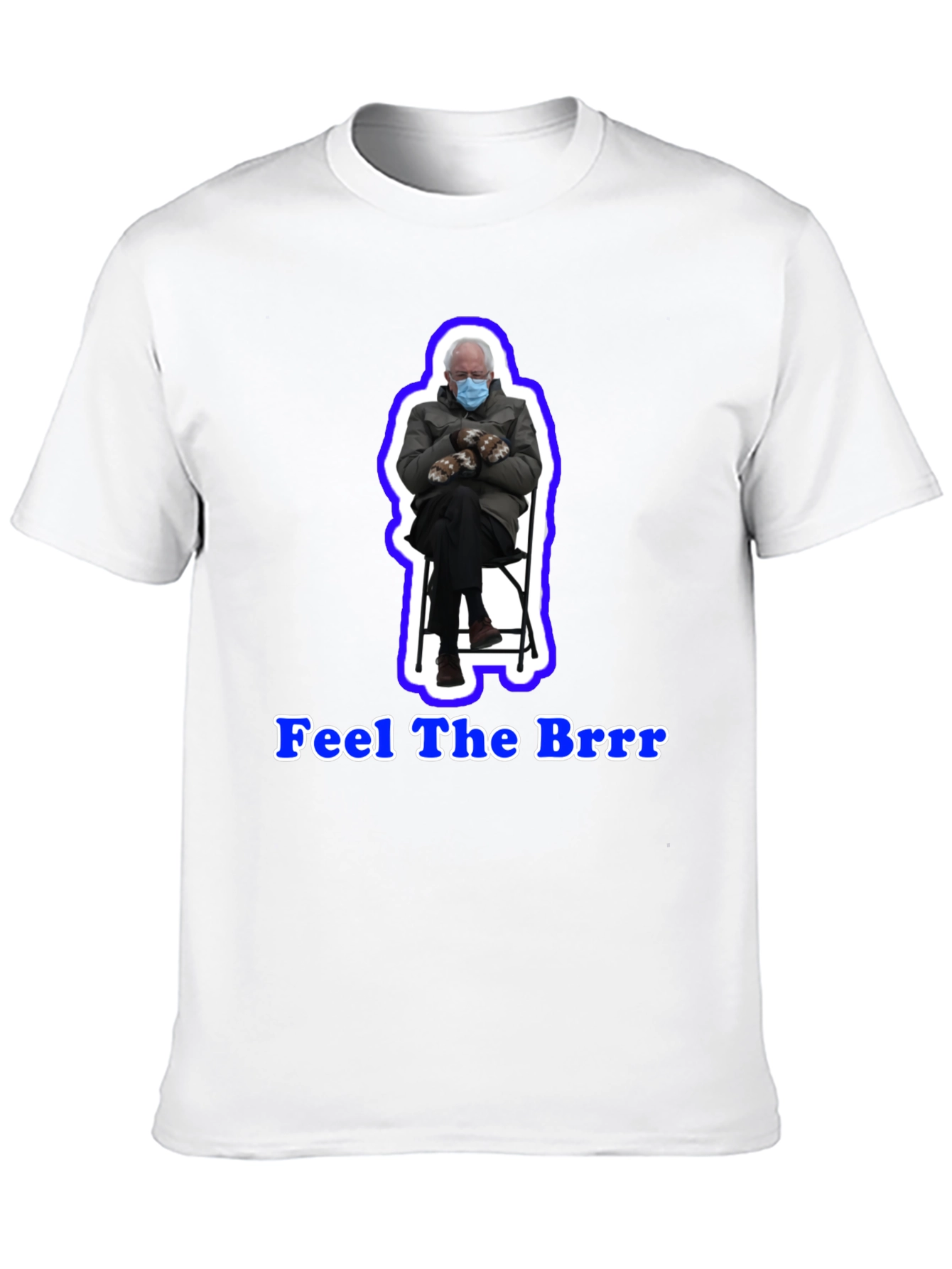 Black Feel the Brrr T-Shirt view 10
