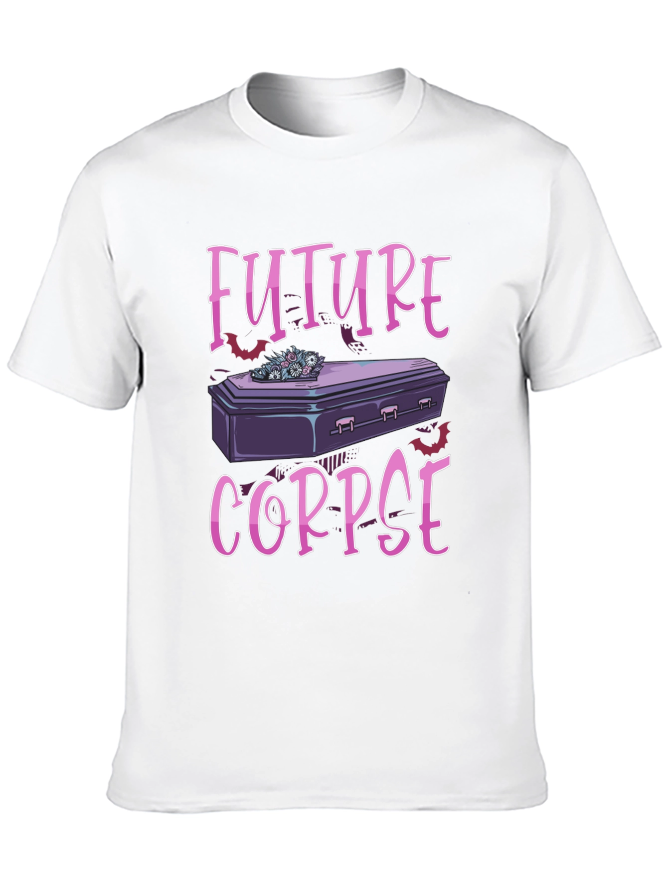 Black Future Corpse T-Shirt - Goth Humor Tee view 10