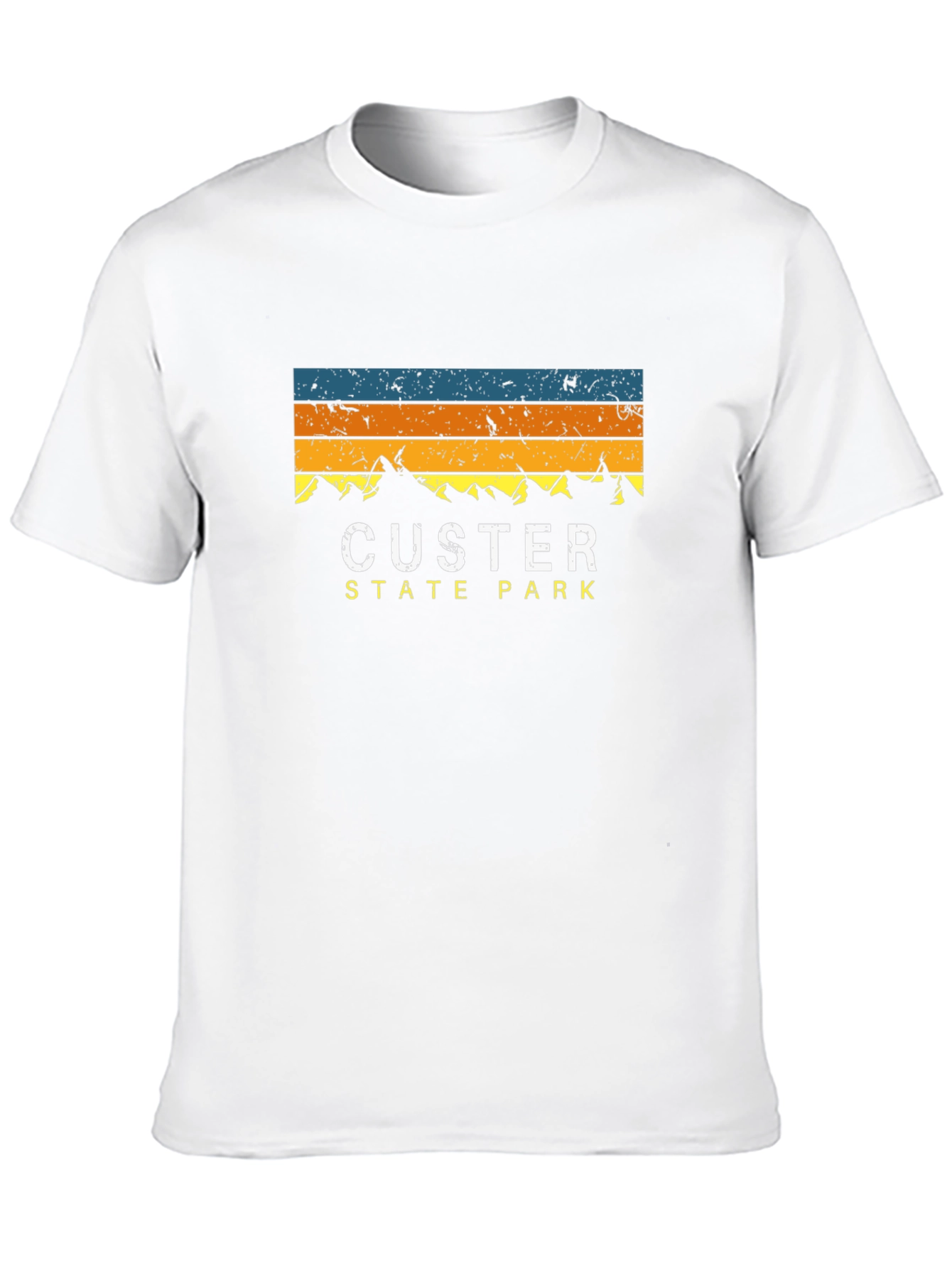 Black Custer State Park Retro Graphic Tee view 10