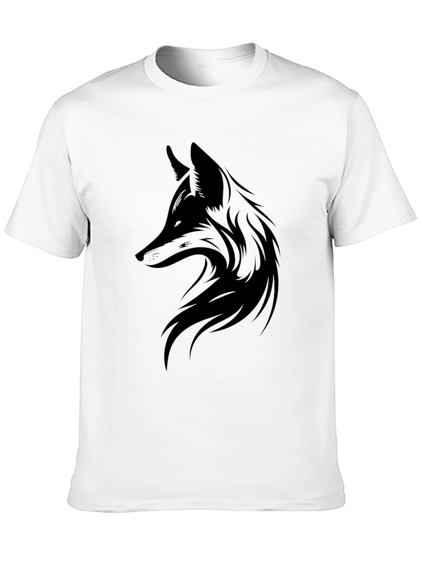 Black Men's Black Fox Graphic Tee - Stylish Casual Wear view 10