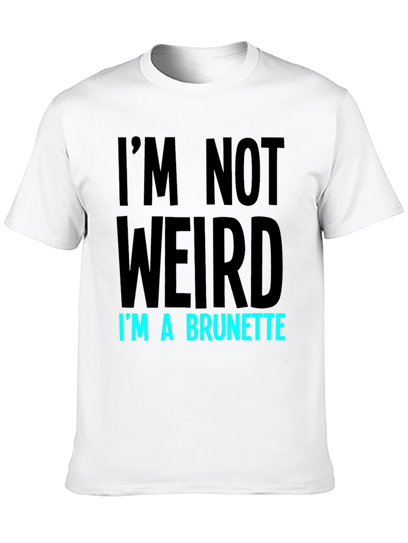 Black Funny Brunette Graphic T-Shirt view 10
