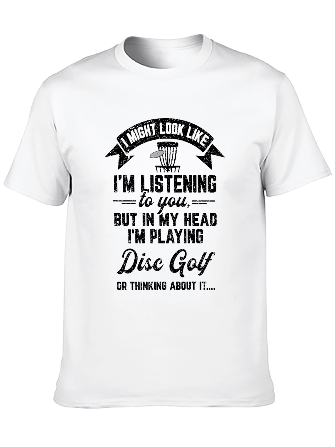 Black Disc Golf T-Shirt - Funny Novelty Tee view 10