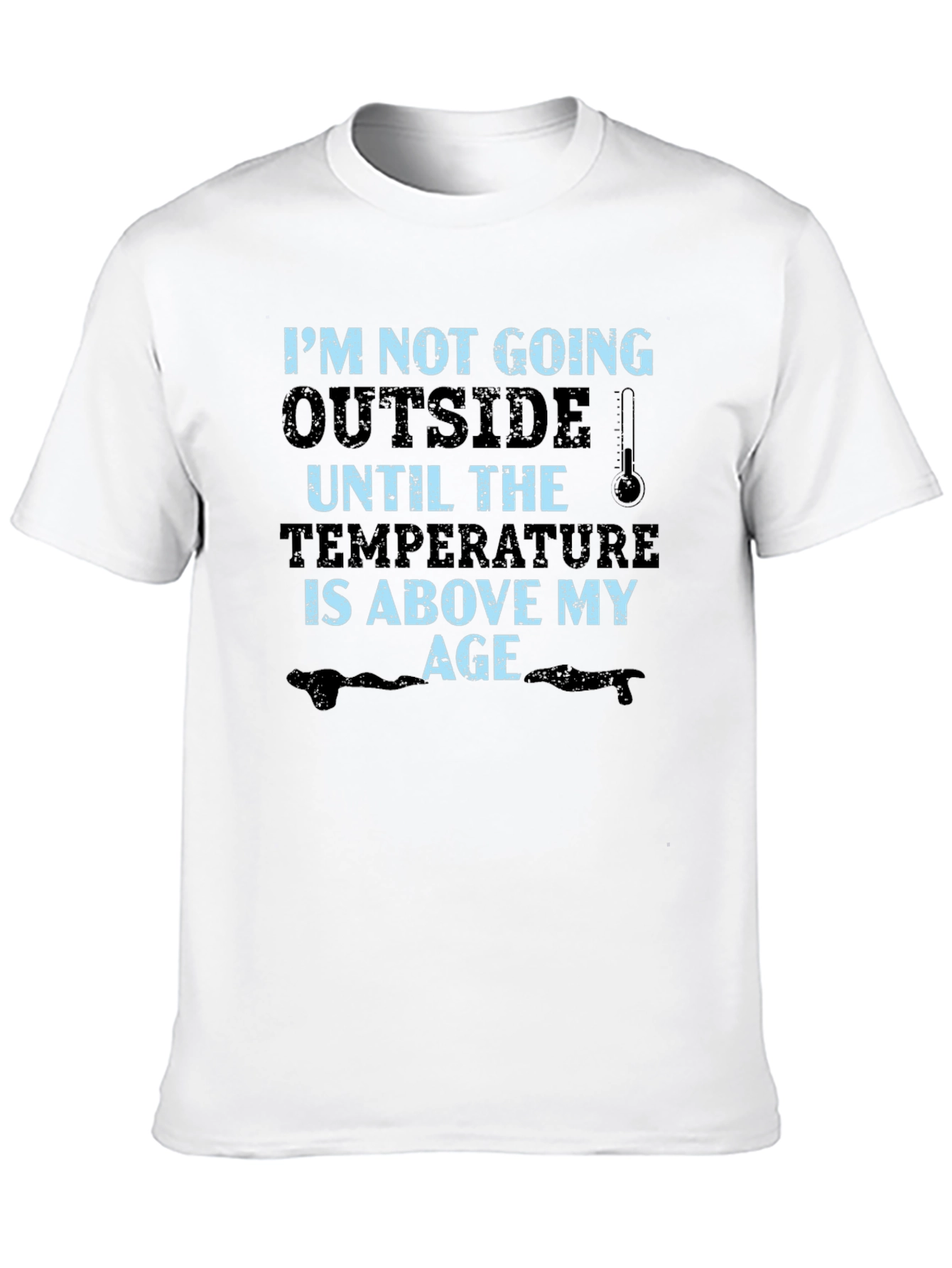Black Funny Age Temperature Graphic T-Shirt view 10