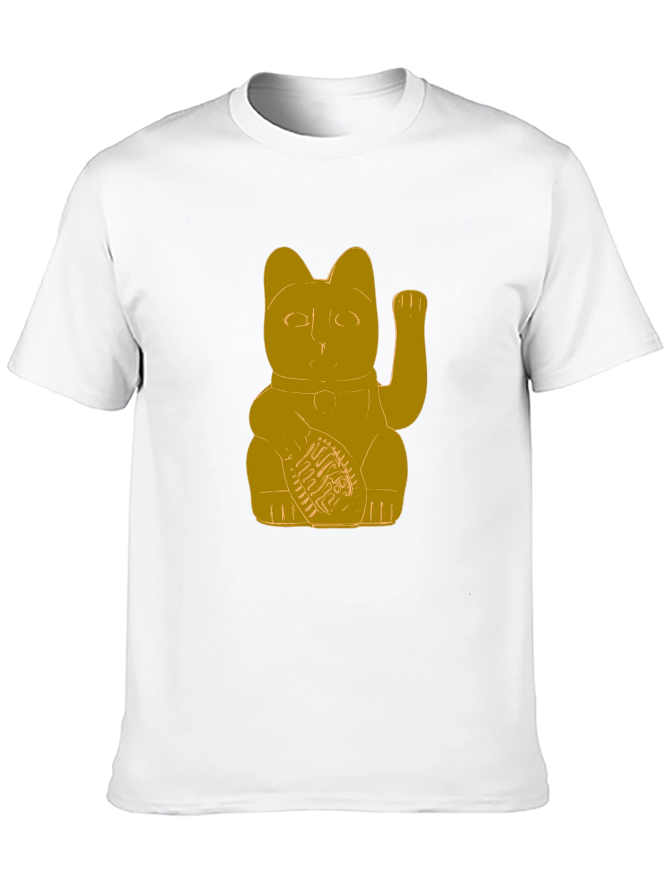Black Lucky Cat T-Shirt - Graphic Tee view 10