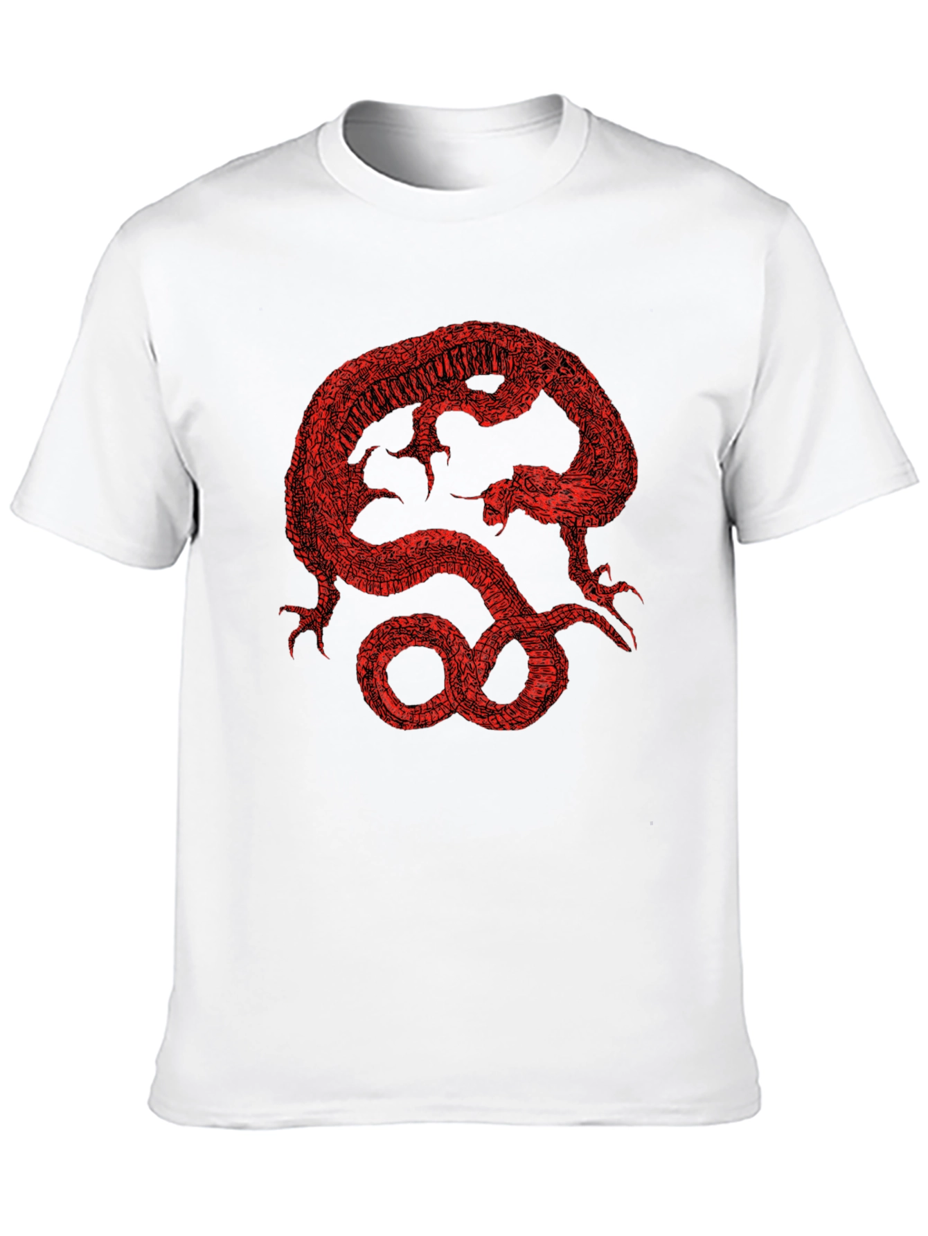 Red Dragon Graphic Black T-Shirt - 10