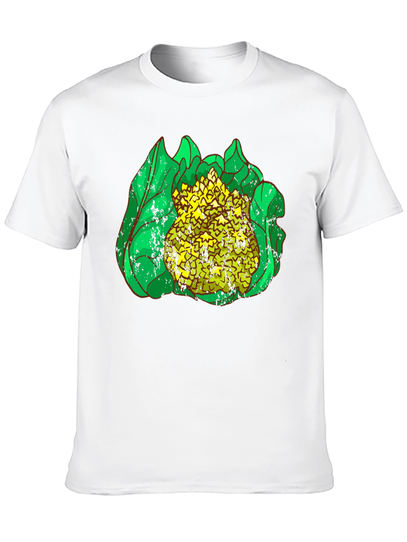 Black Cauliflower Graphic Print Black T-Shirt view 10