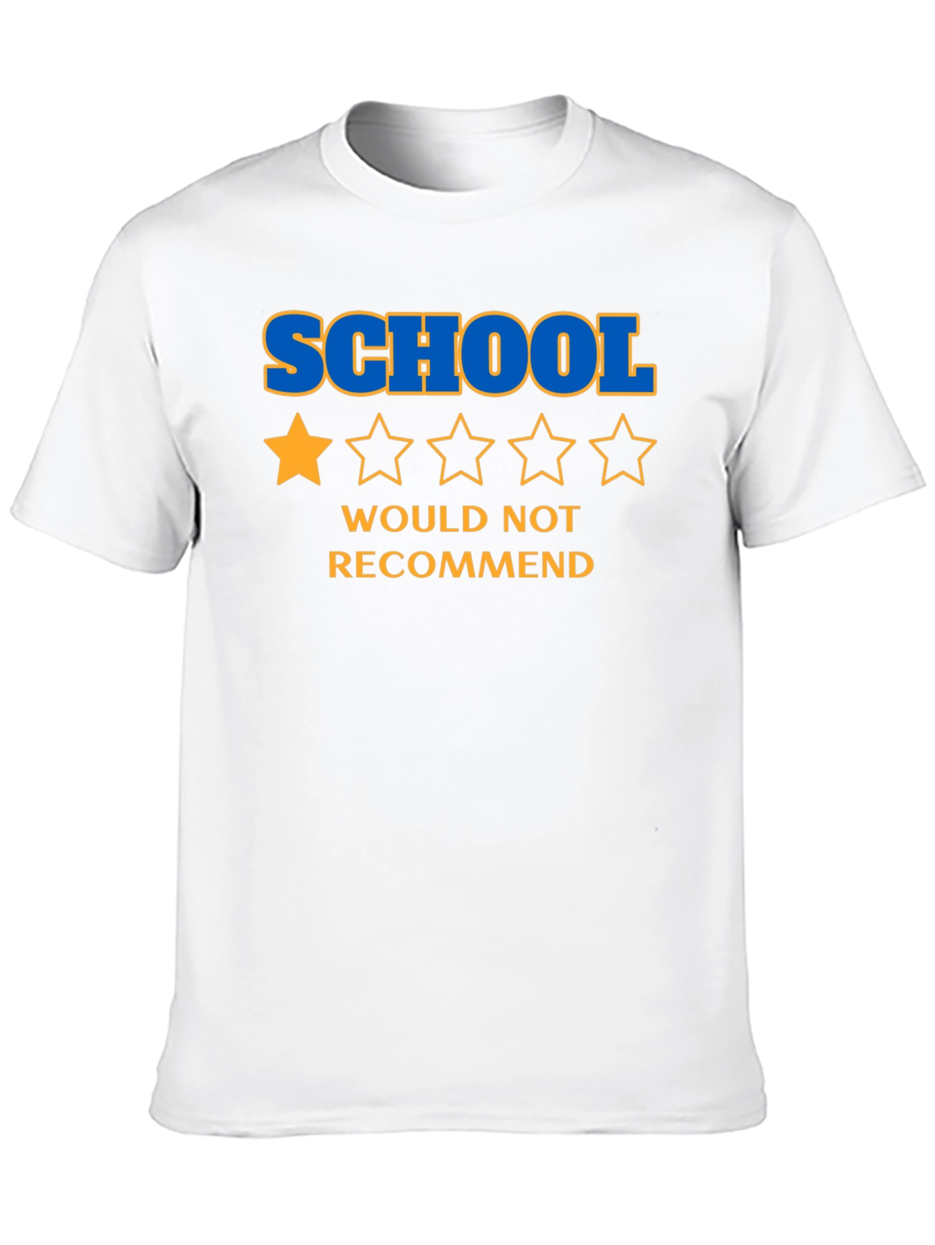 Black School One-Star Review Graphic Tee view 10