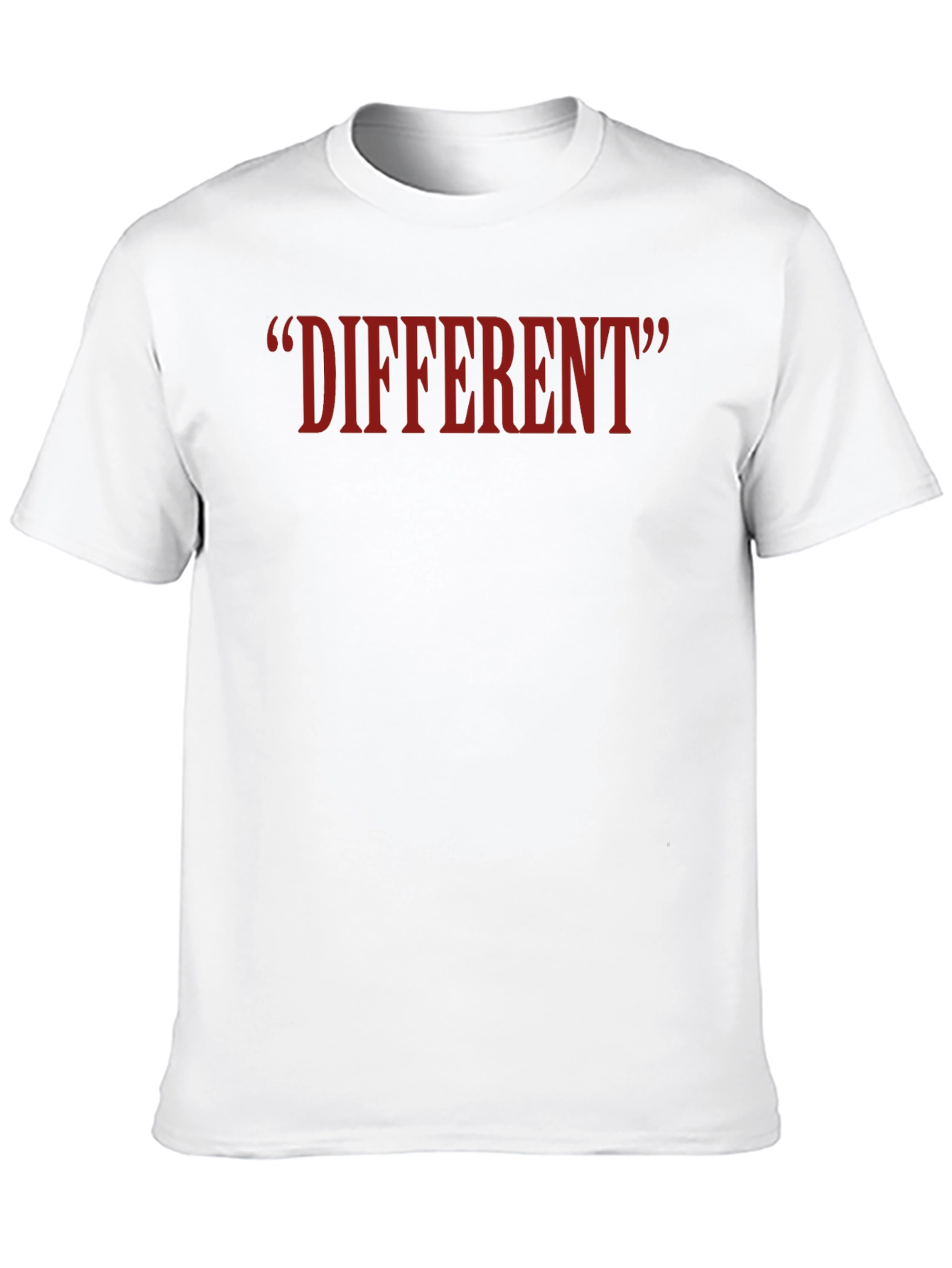Black Different Quote T-Shirt - Casual Black Tee view 10