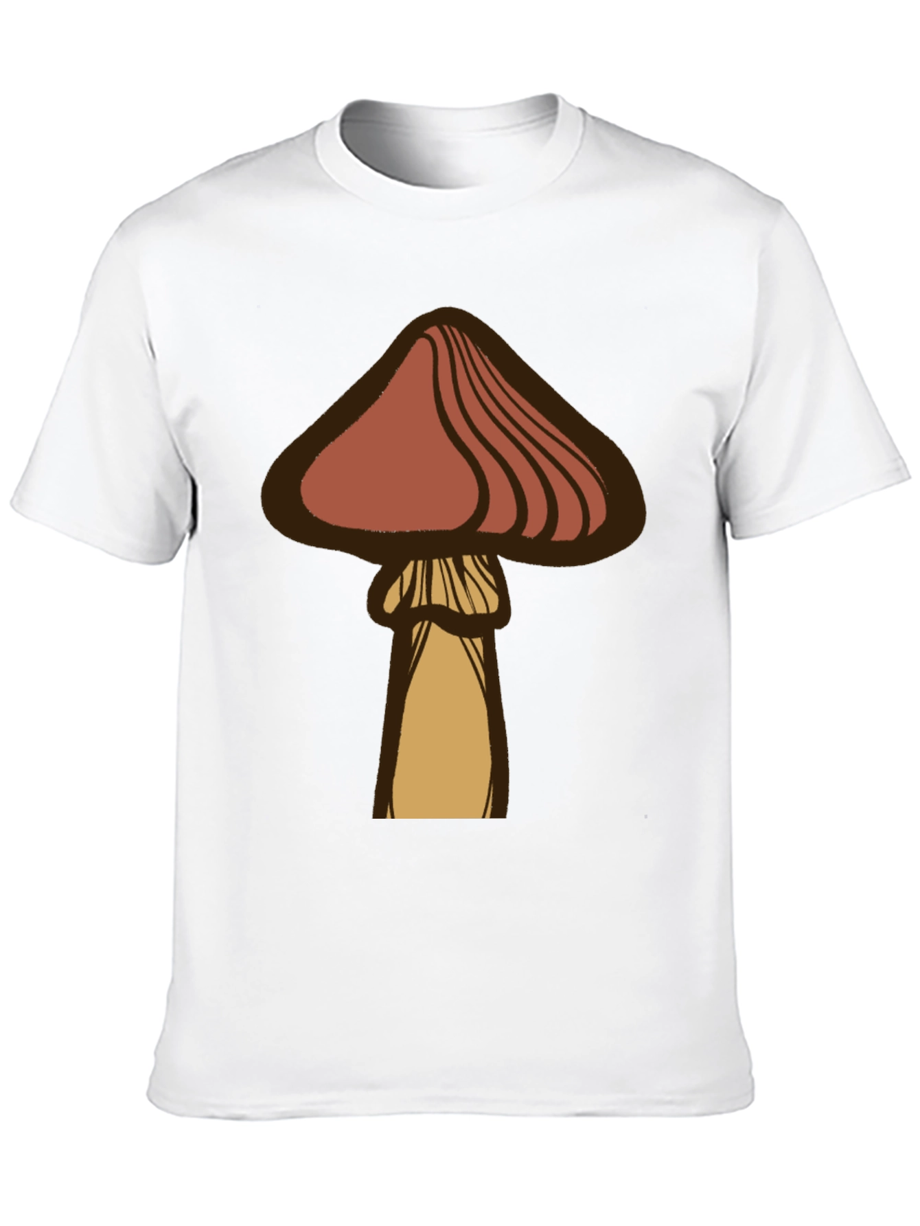 Black Mushroom Graphic Tee - Casual Black T-Shirt view 10
