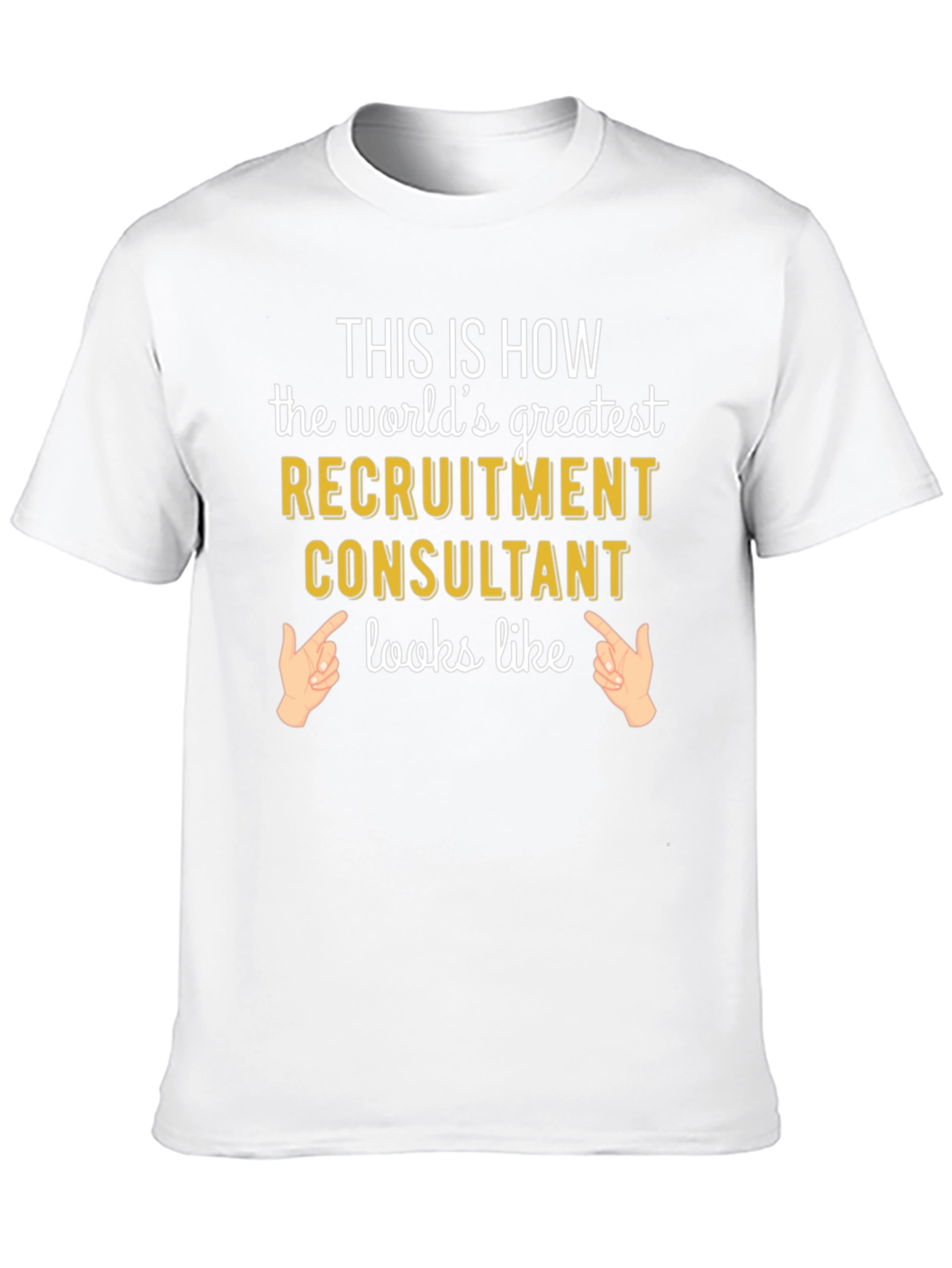 Black World's Greatest Recruitment Consultant Graphic Tee view 10