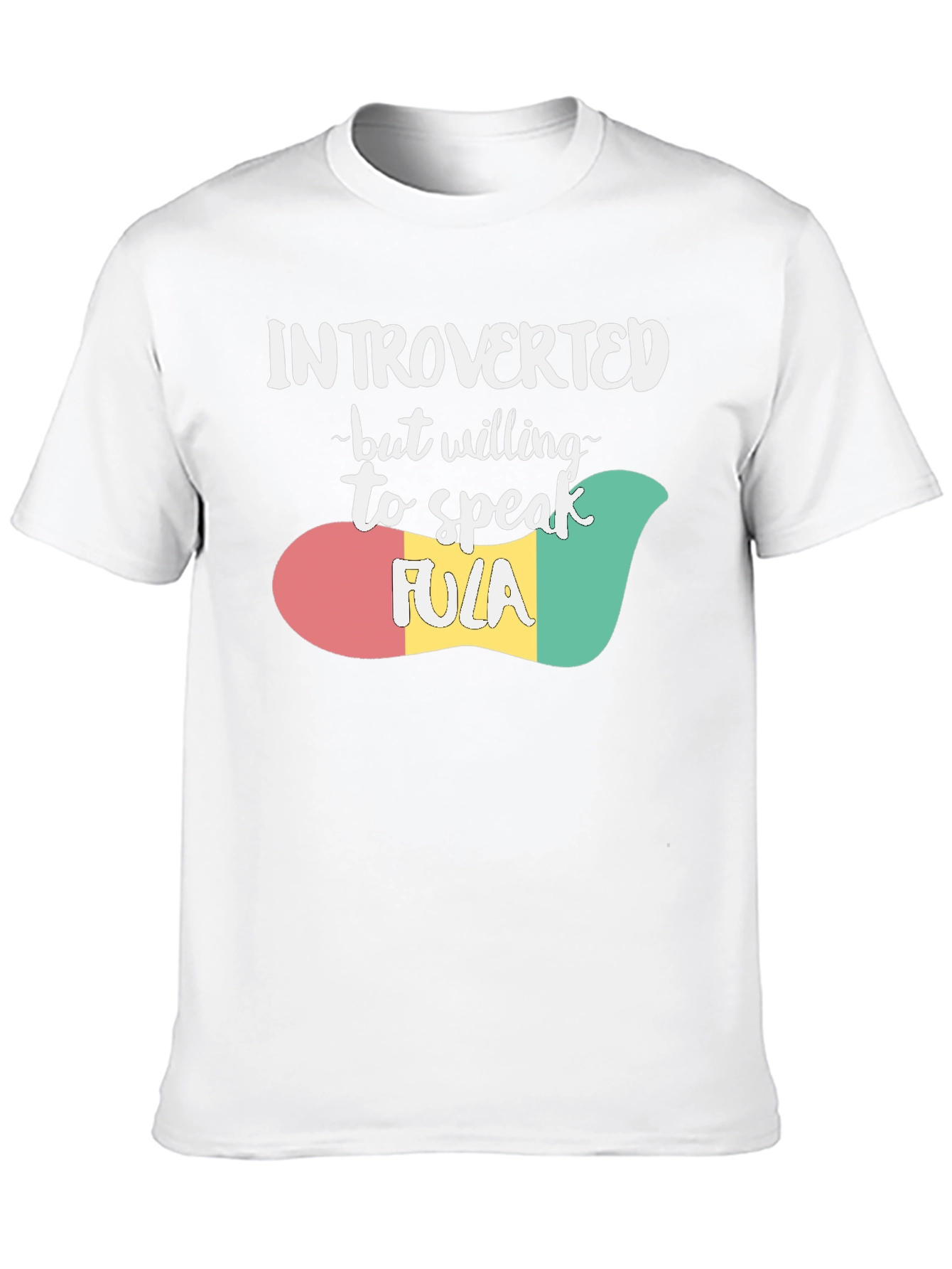 Black Introverted Fula T-Shirt view 10