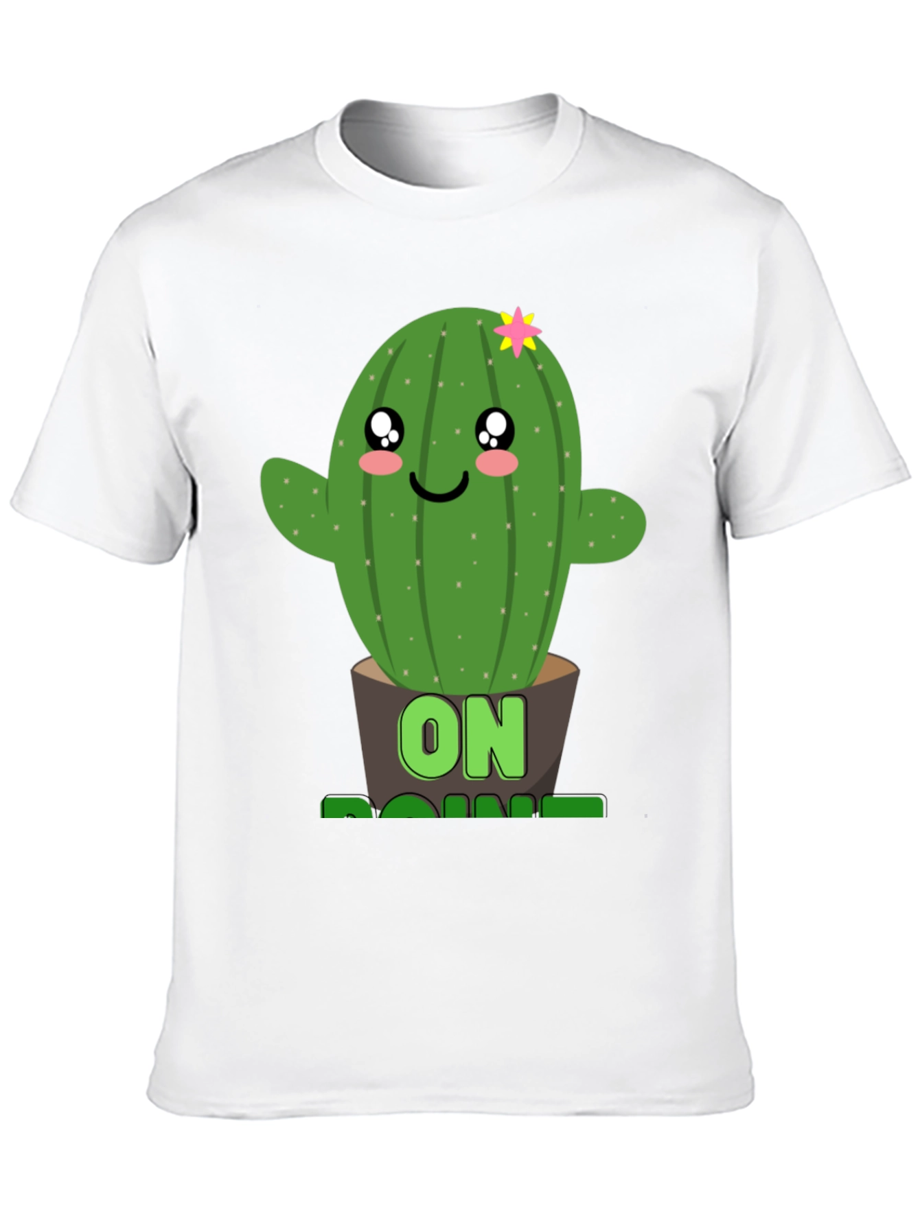 Black Cactus On Point Graphic T-Shirt - Fun Plant Lover Tee view 10