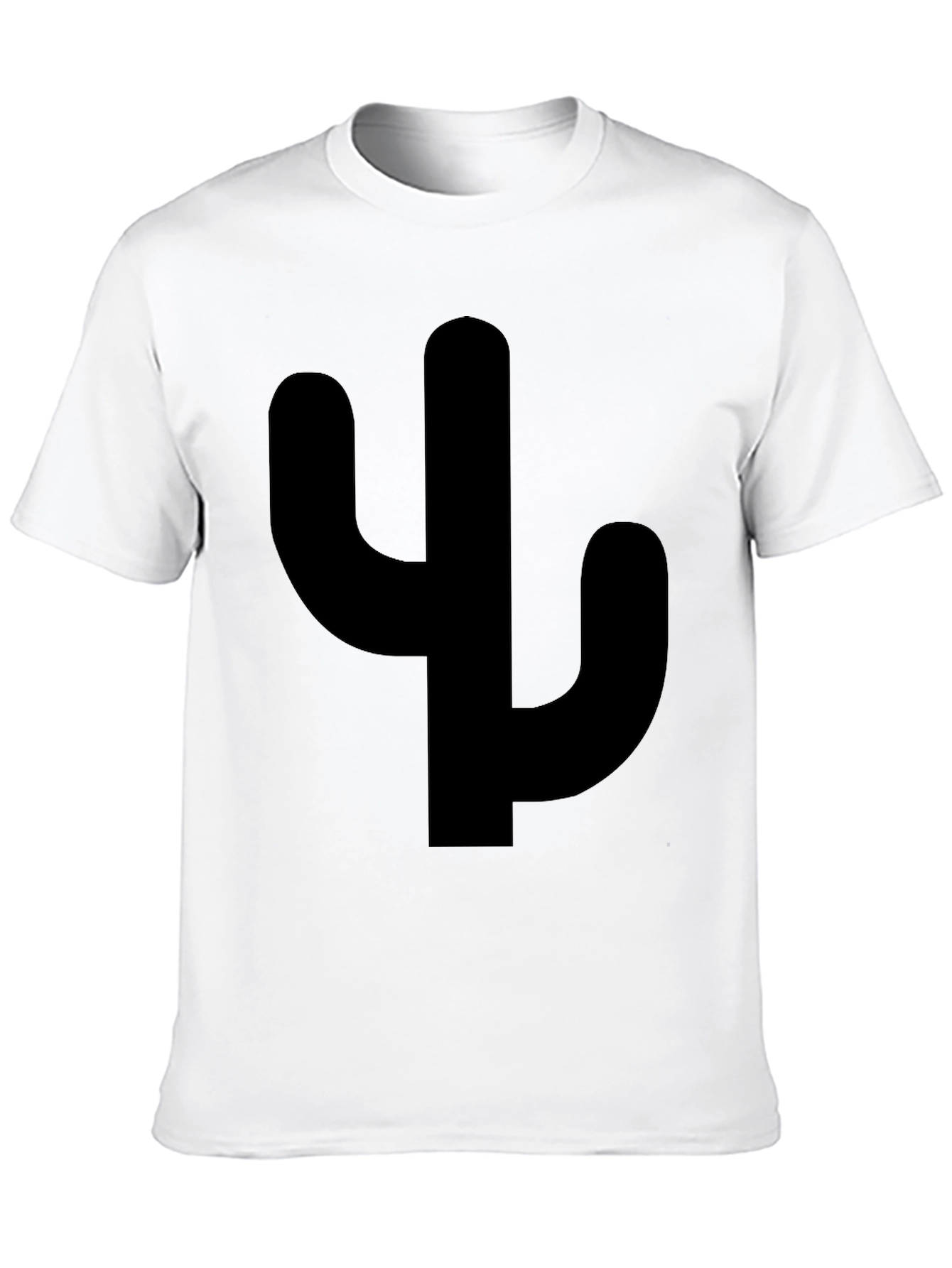 Black Cactus Silhouette Graphic Tee - Casual Style view 10