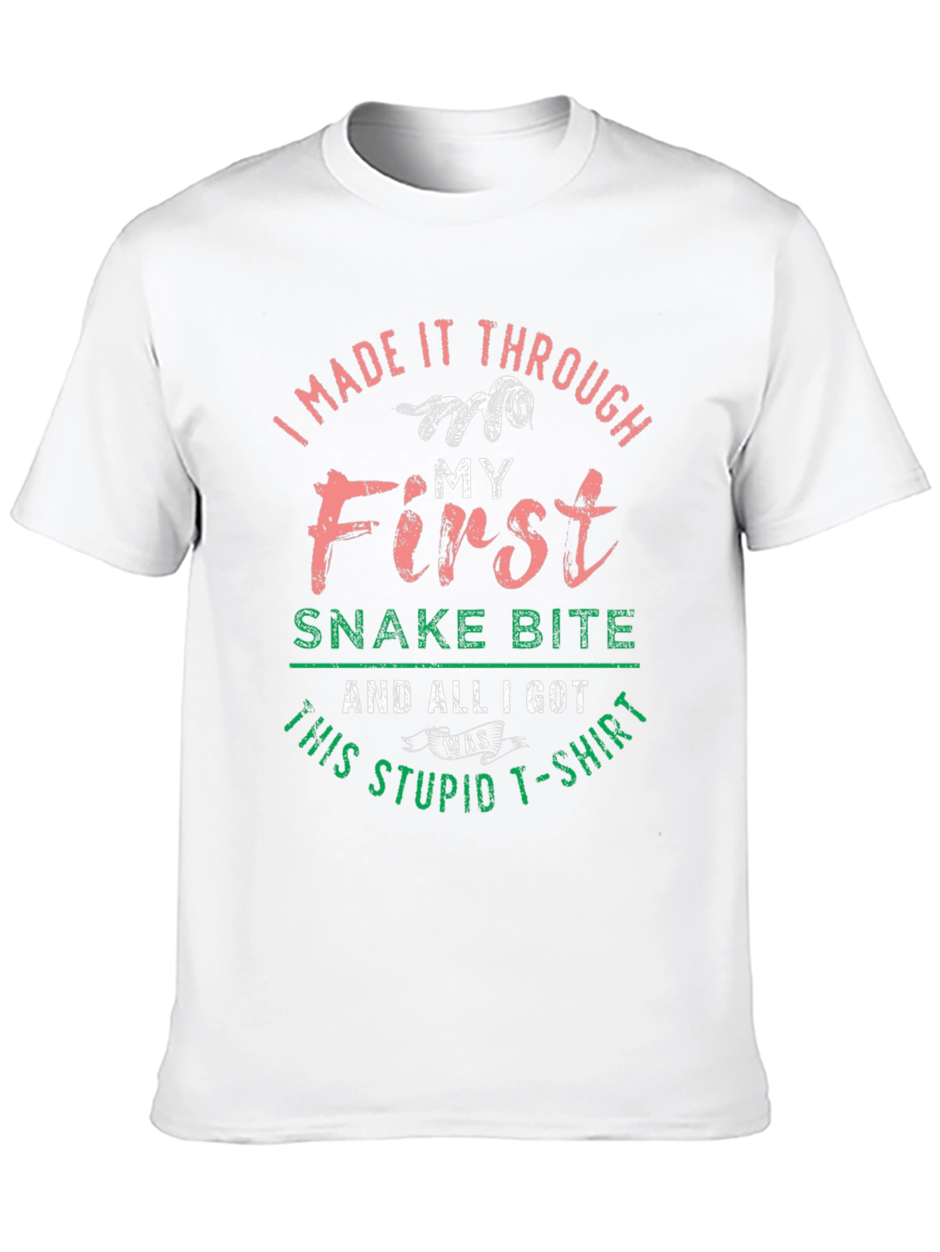 Black Funny Snake Bite T-Shirt view 10