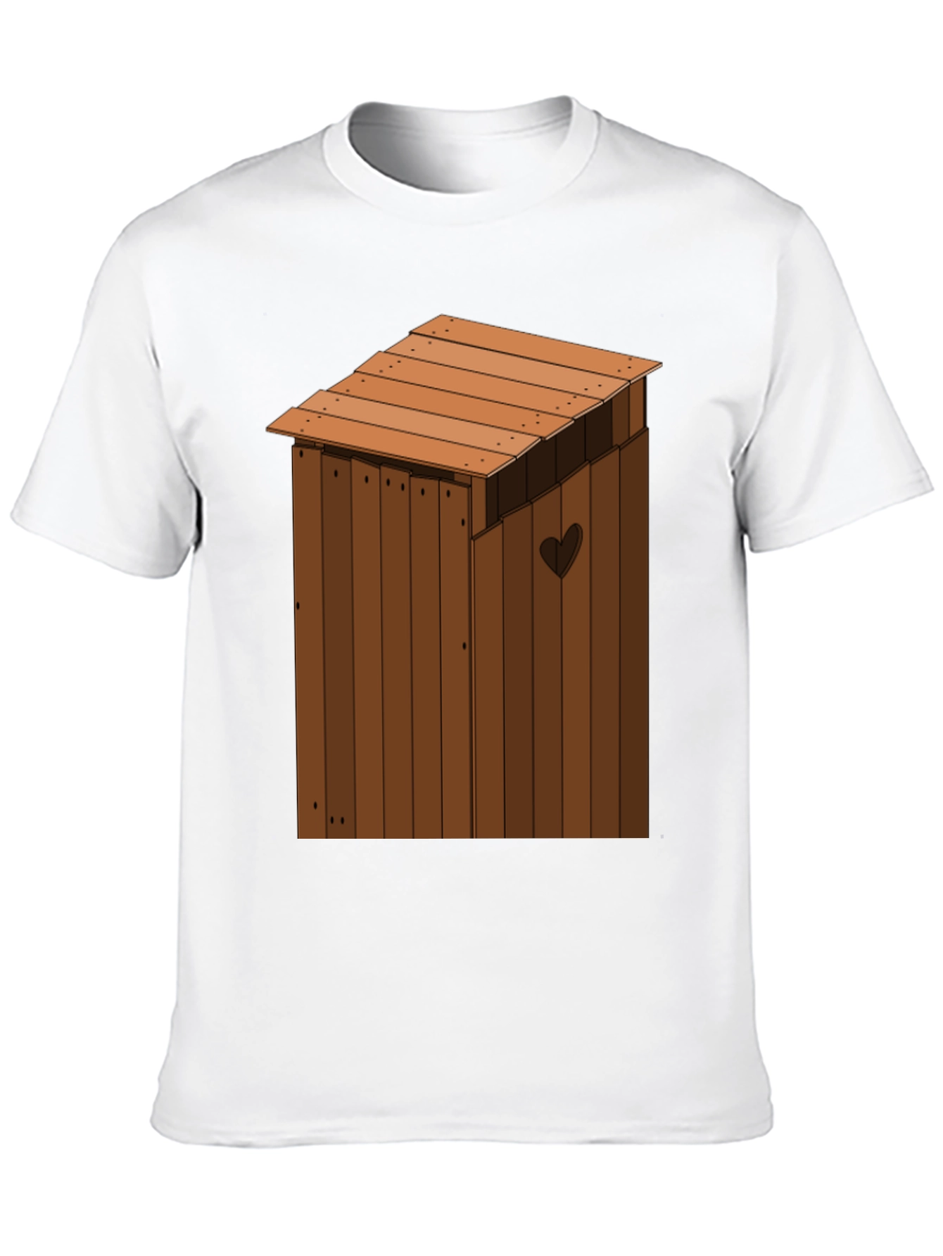 Black Outhouse Humor Novelty T-Shirt view 10