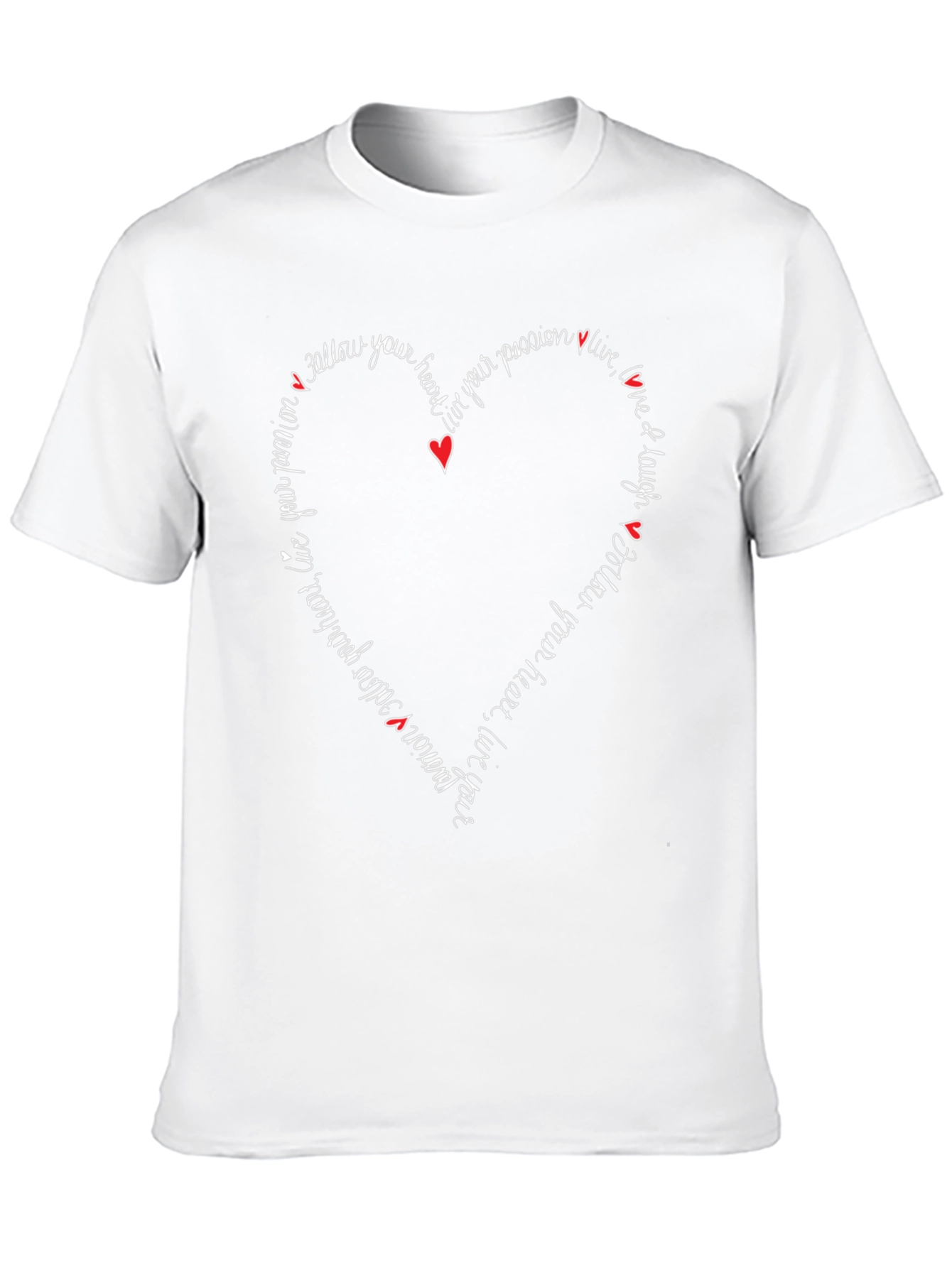 Black Follow Your Heart Graphic Tee - Inspiring Design view 10
