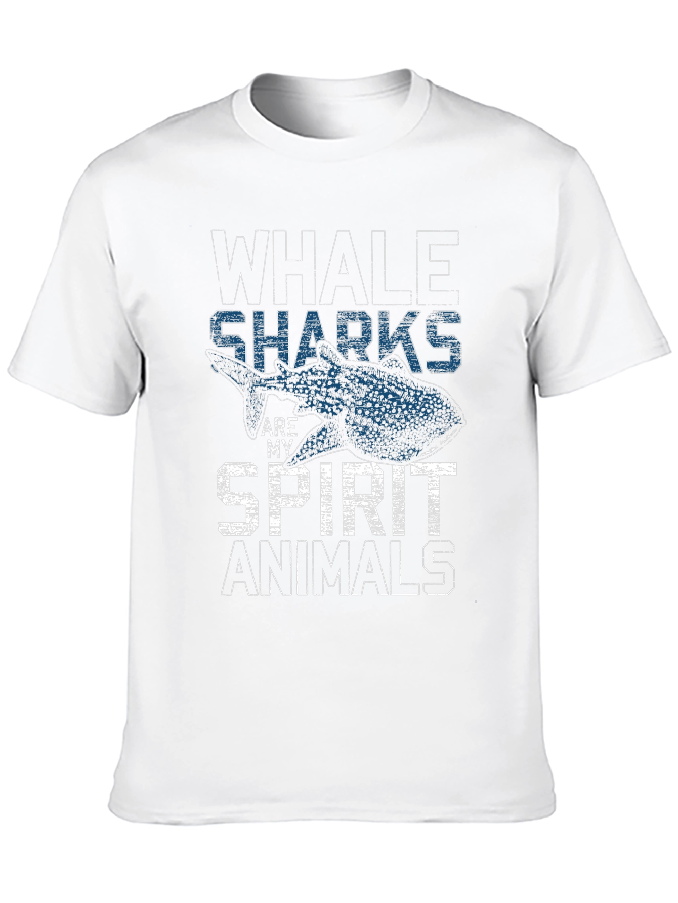 Black Whale Sharks Are My Spirit Animals Graphic T-Shirt view 10