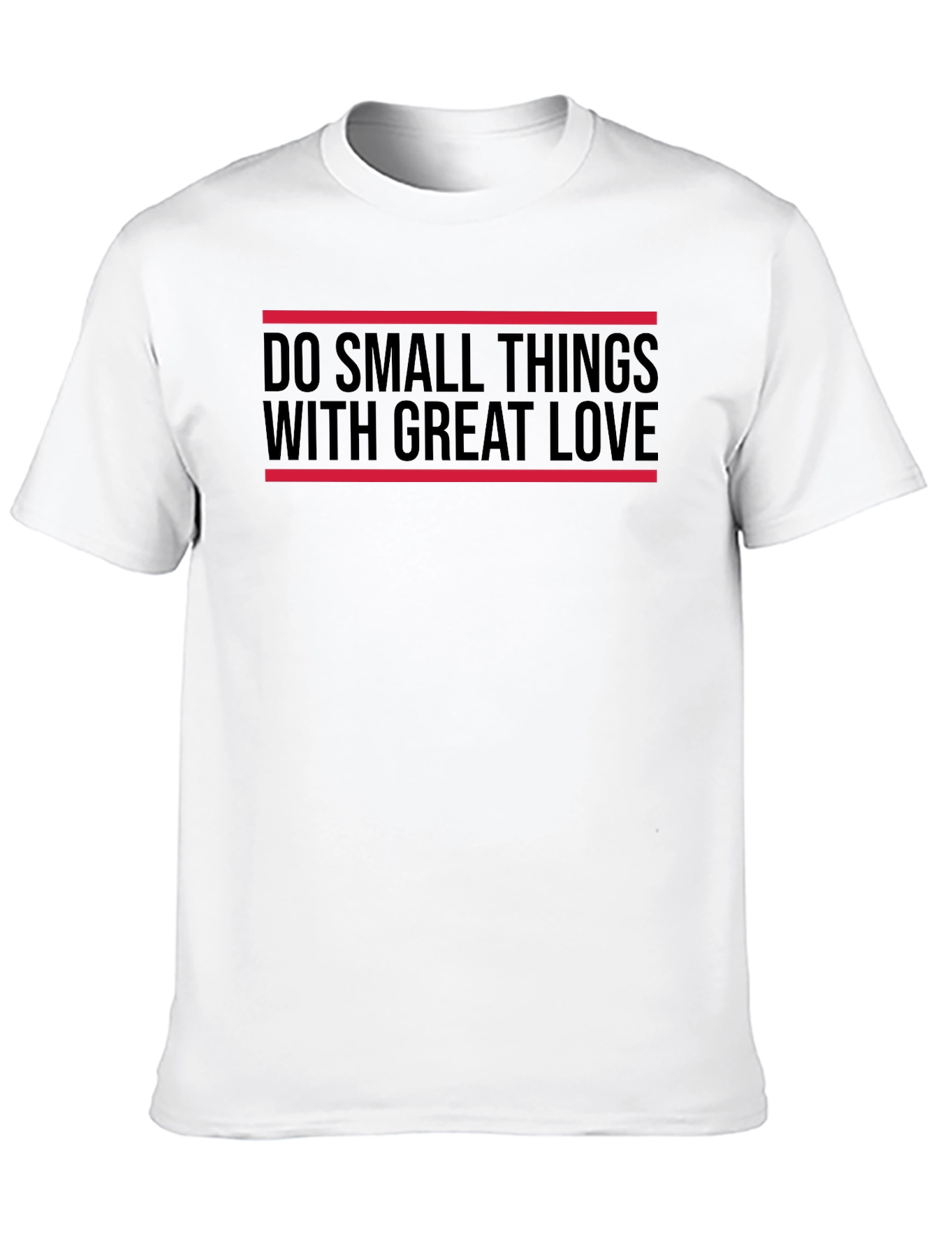 Black Inspirational Graphic Tee: Do Small Things With Great Love view 10