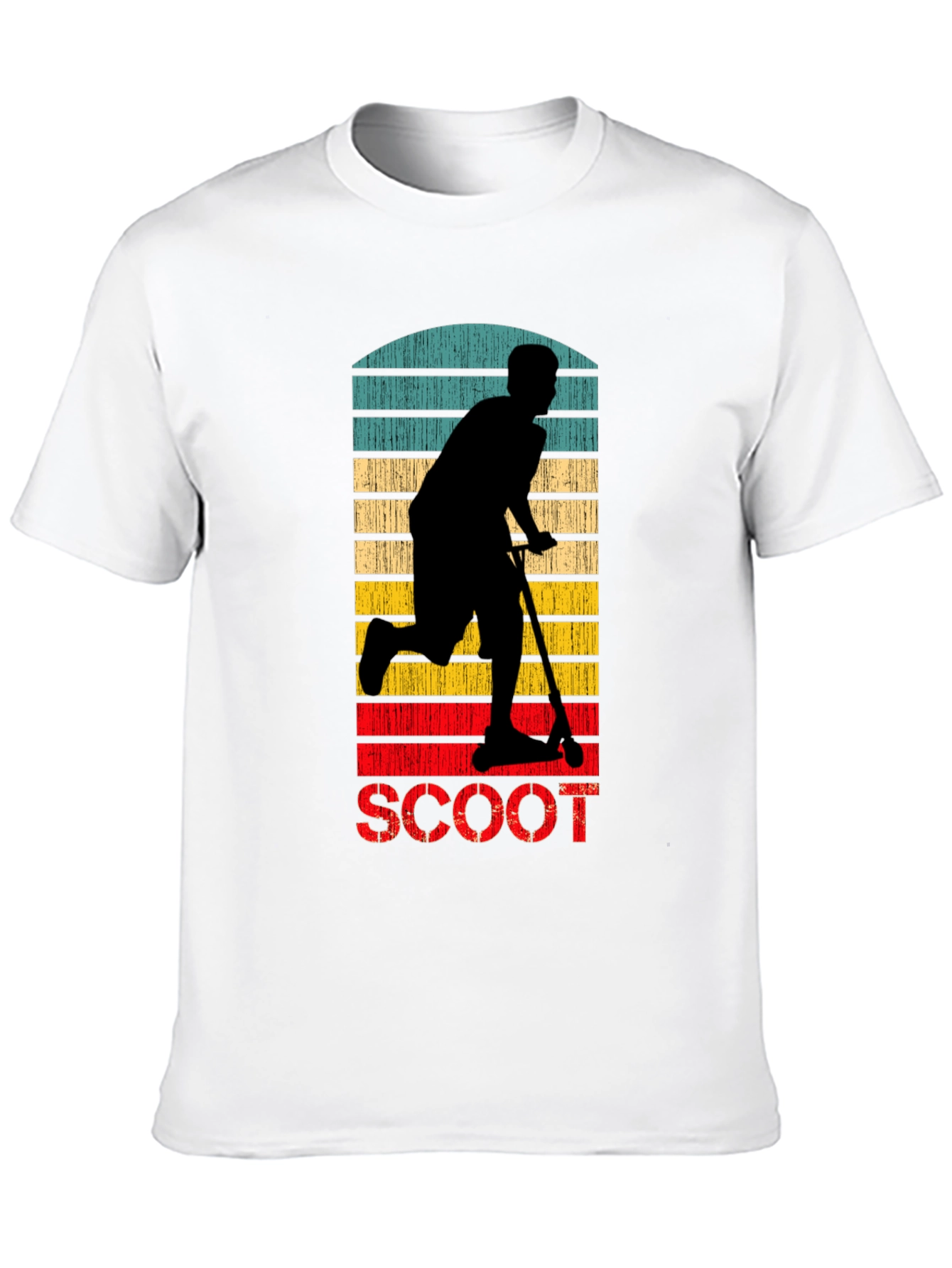 Retro Scooter Graphic T-Shirt - 10