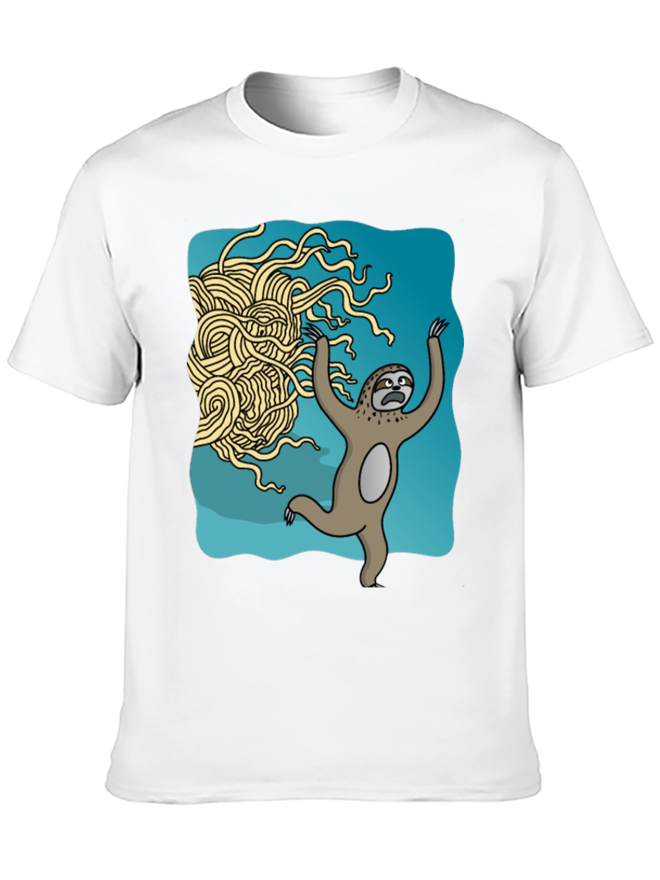 Black Sloth vs. Flying Spaghetti Monster T-Shirt view 10