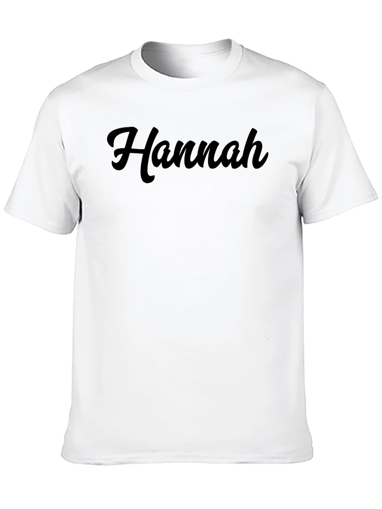 Black Hannah Personalized Black T-Shirt view 10