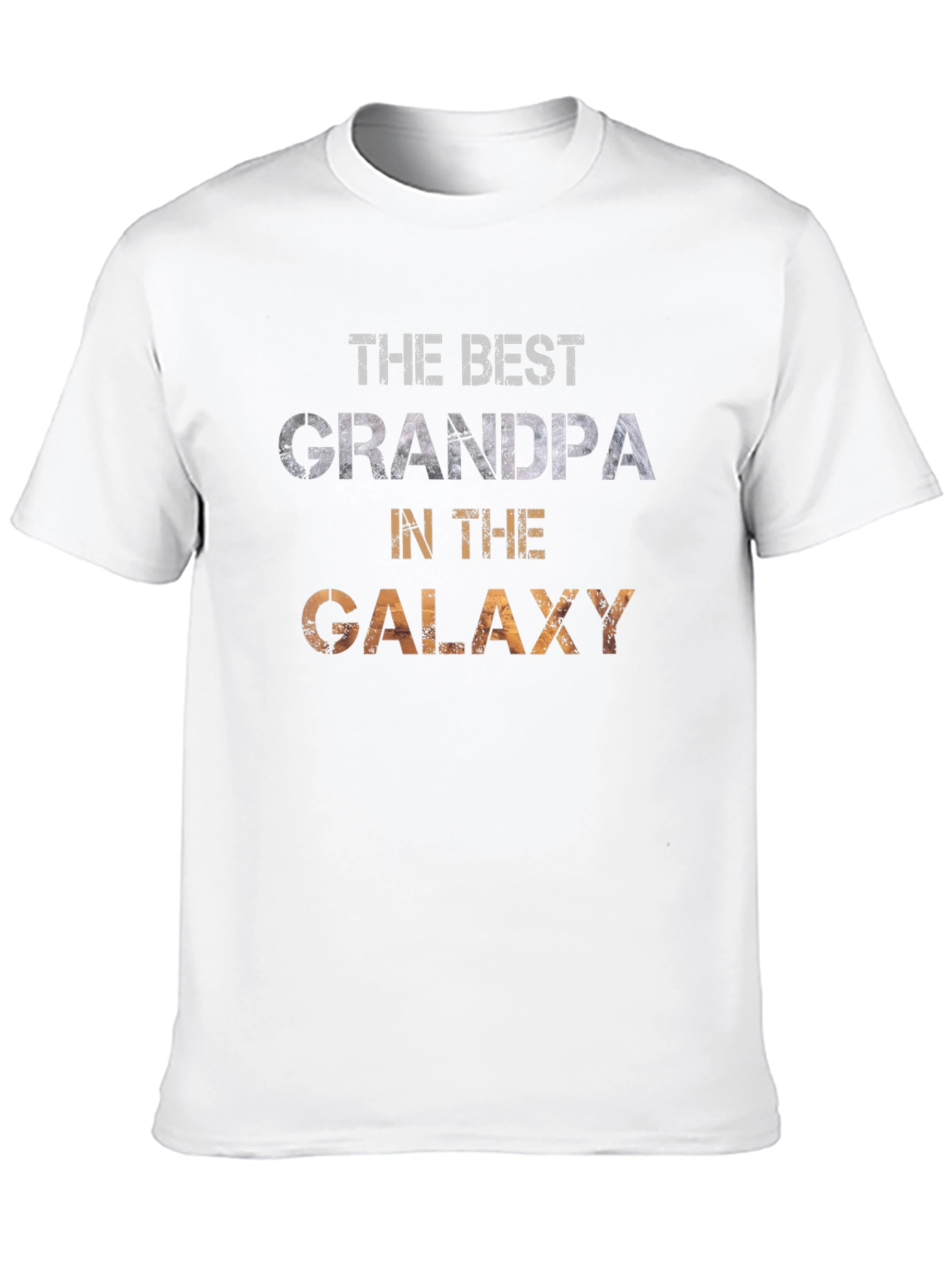Black Best Grandpa in the Galaxy T-Shirt view 10
