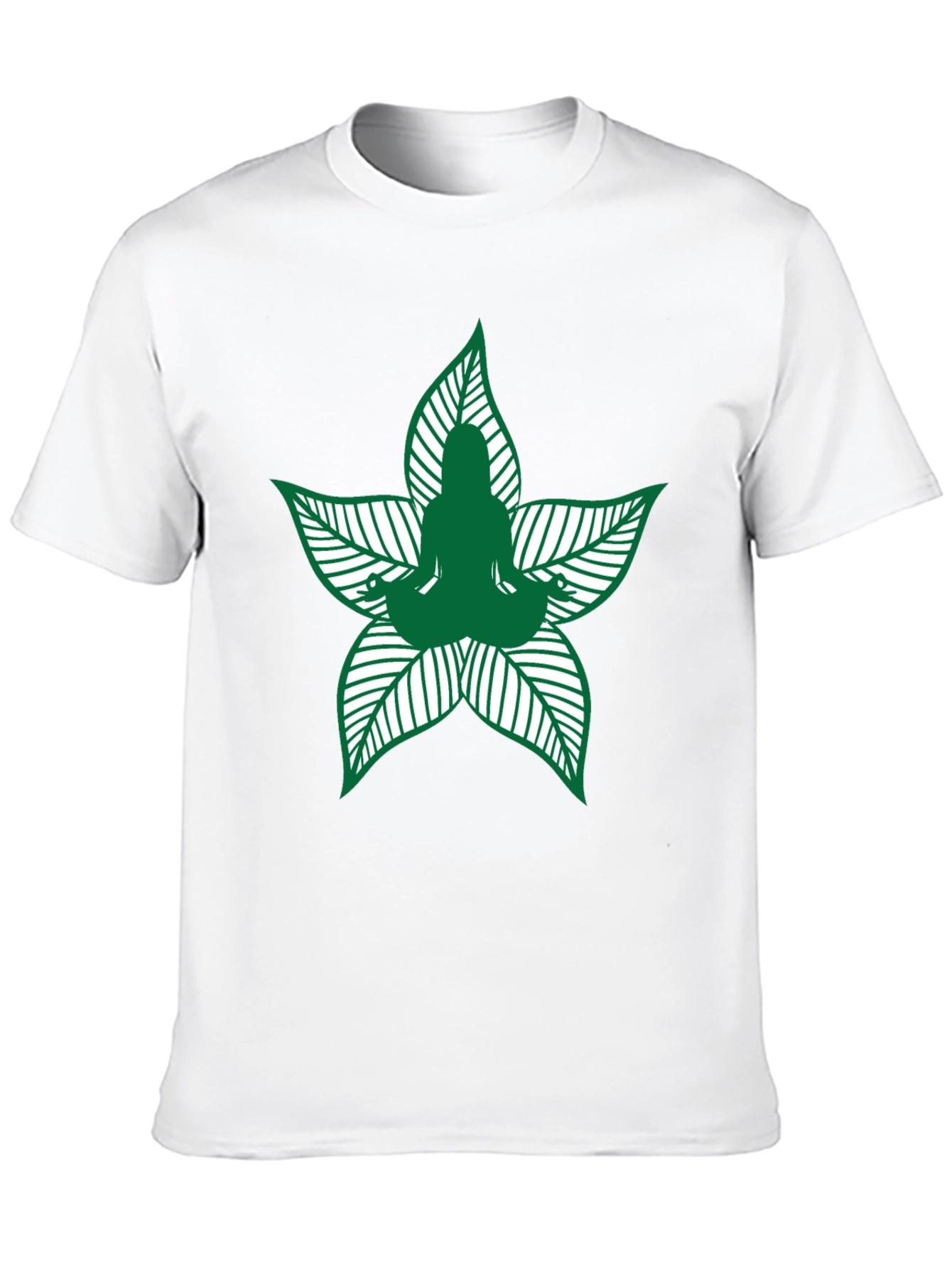 Yoga Leaf T-Shirt - Meditation Tee - 10
