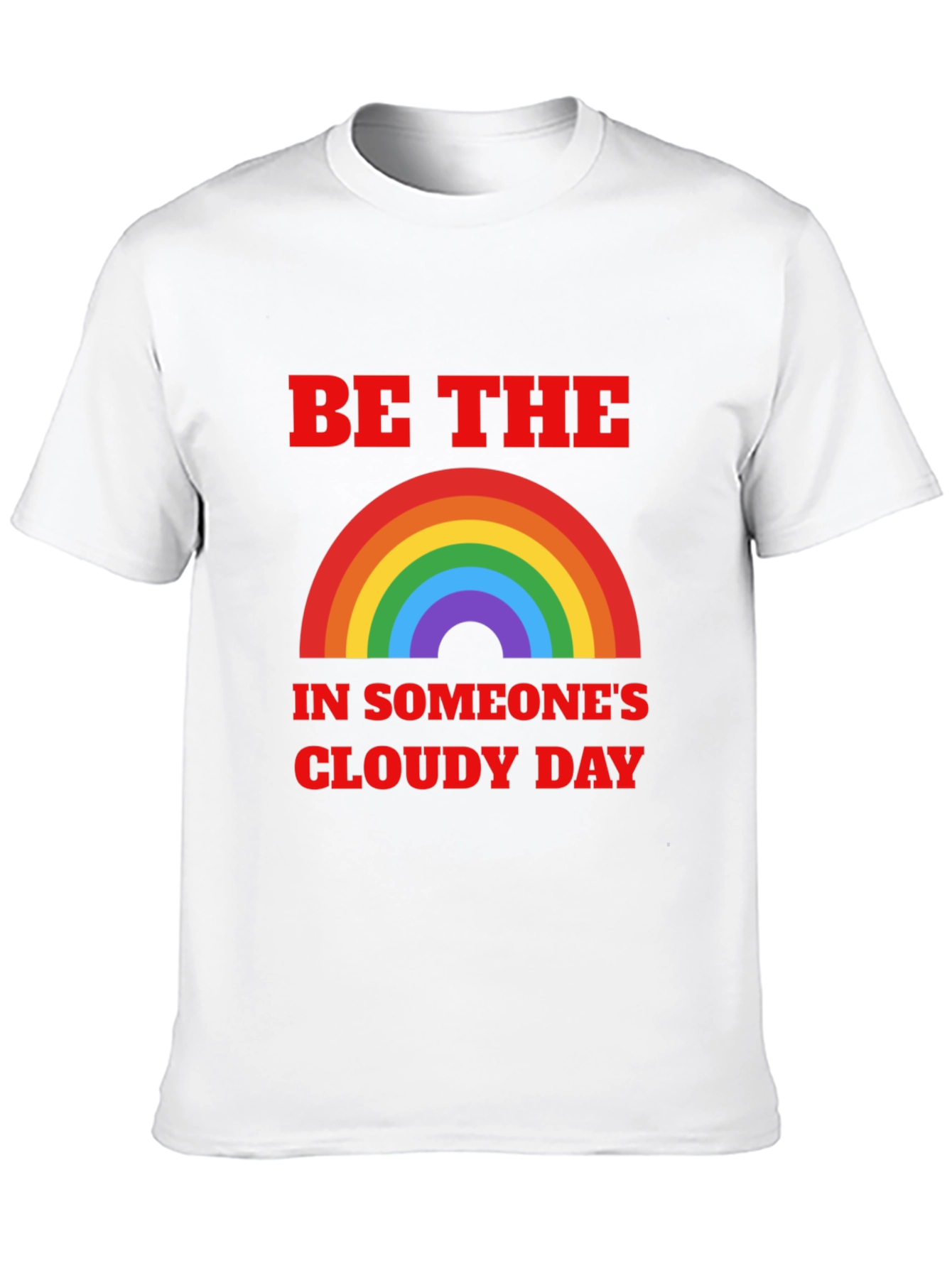 Black Be The Rainbow T-Shirt | Positive Vibes Graphic Tee view 10