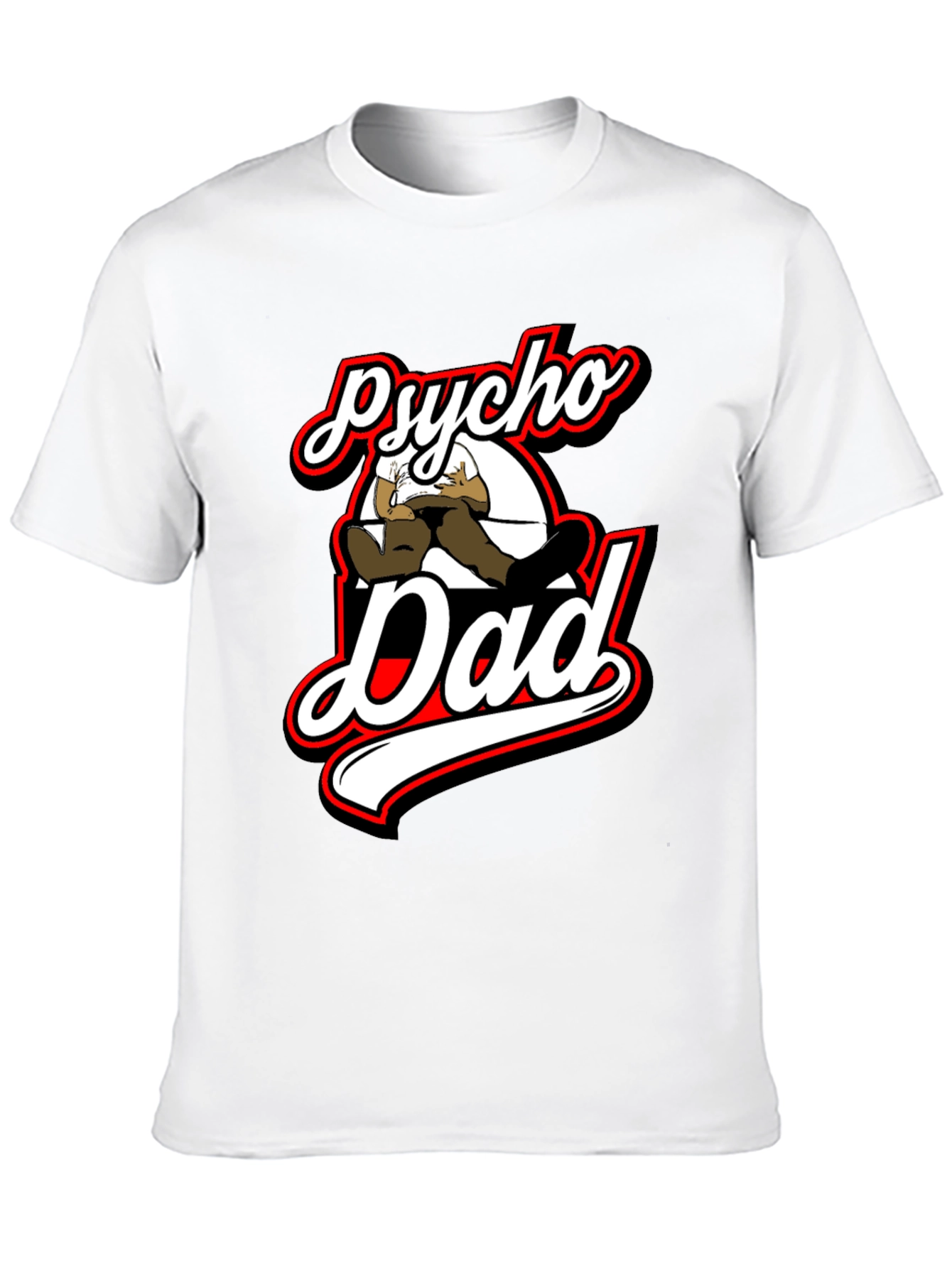 Black Psycho Dad Graphic T-Shirt view 10
