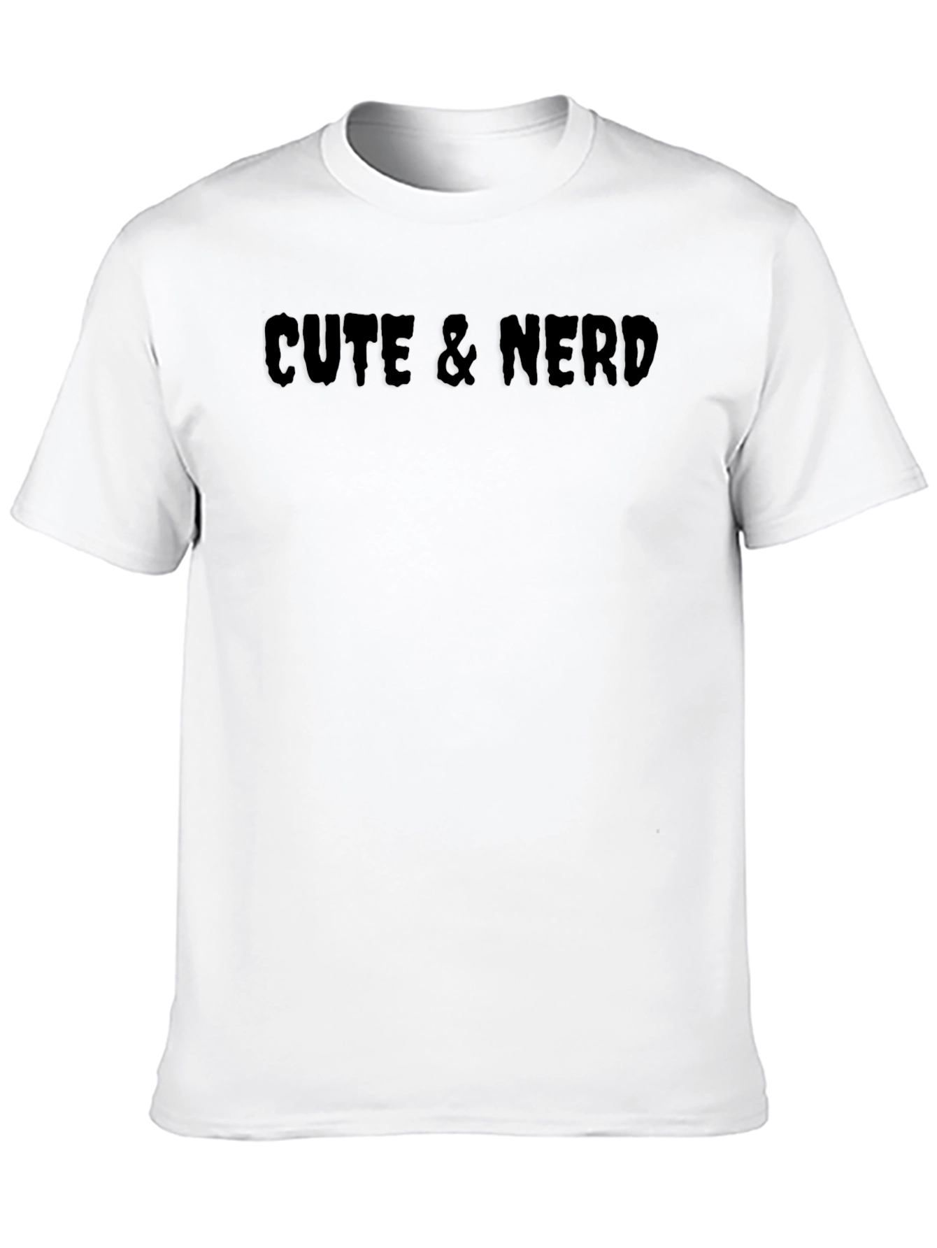 Black Cute & Nerd Black T-Shirt view 10