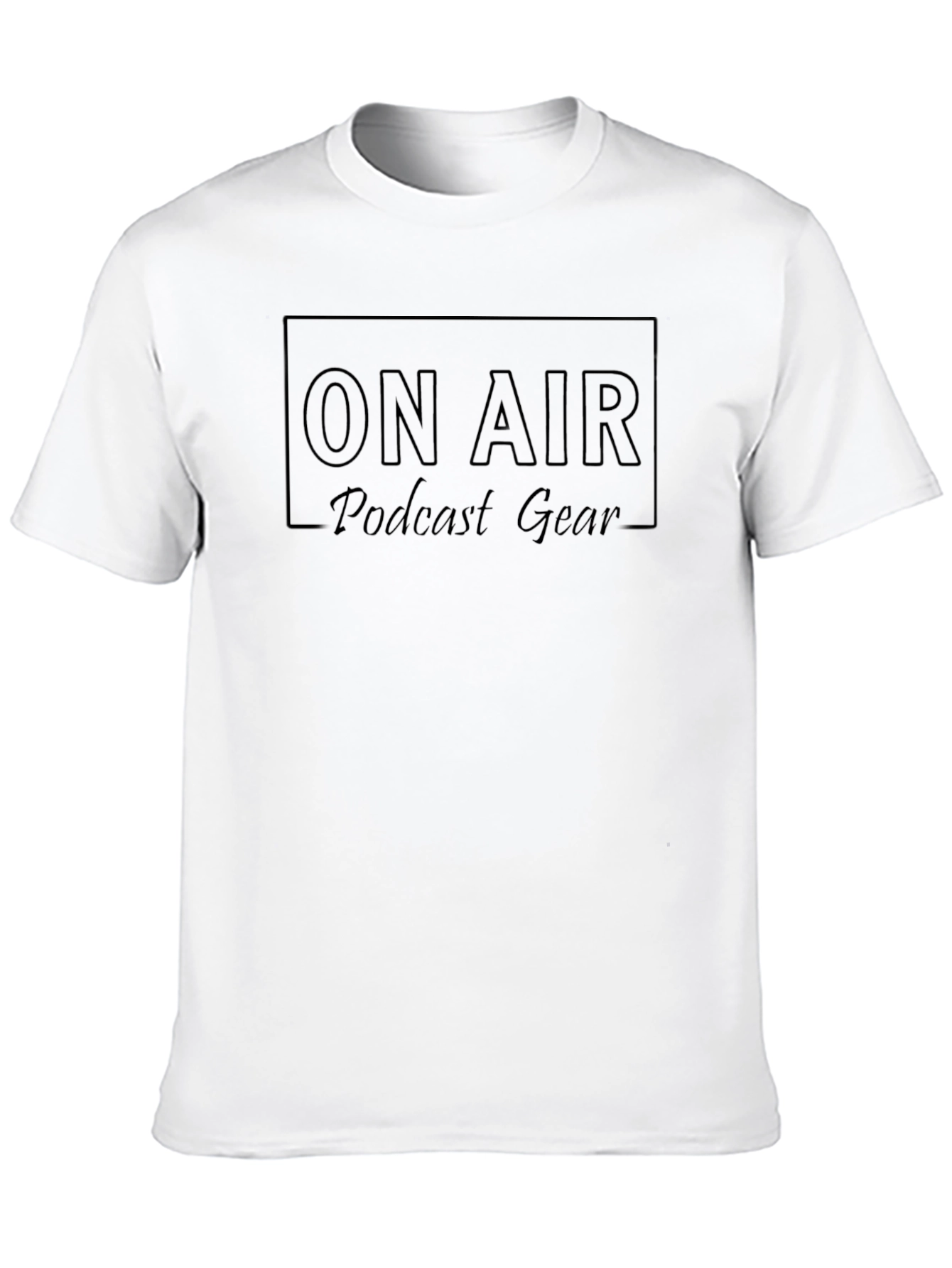 Black On Air Podcast Gear T-Shirt - Black view 10