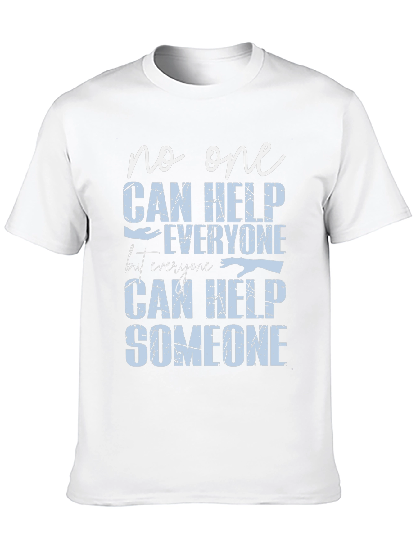Black Help Someone Graphic Tee - Motivational T-Shirt view 10