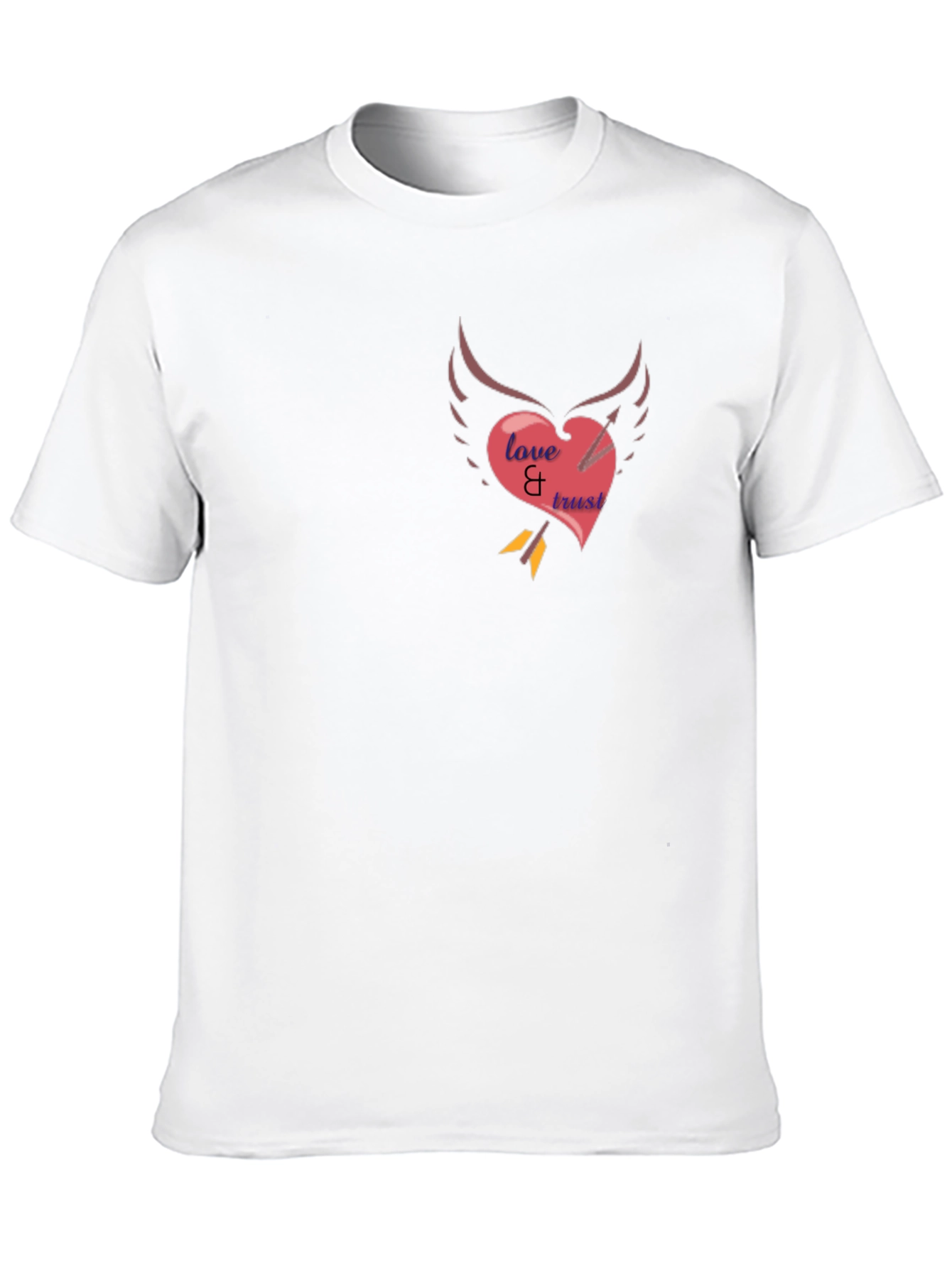 Black Love & Trust Heart Arrow Tee view 10