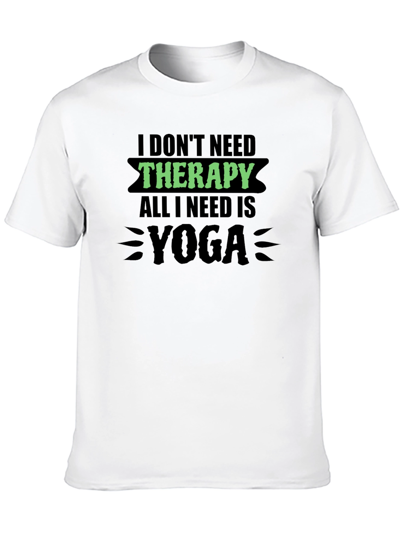 Black Yoga Therapy T-Shirt view 10