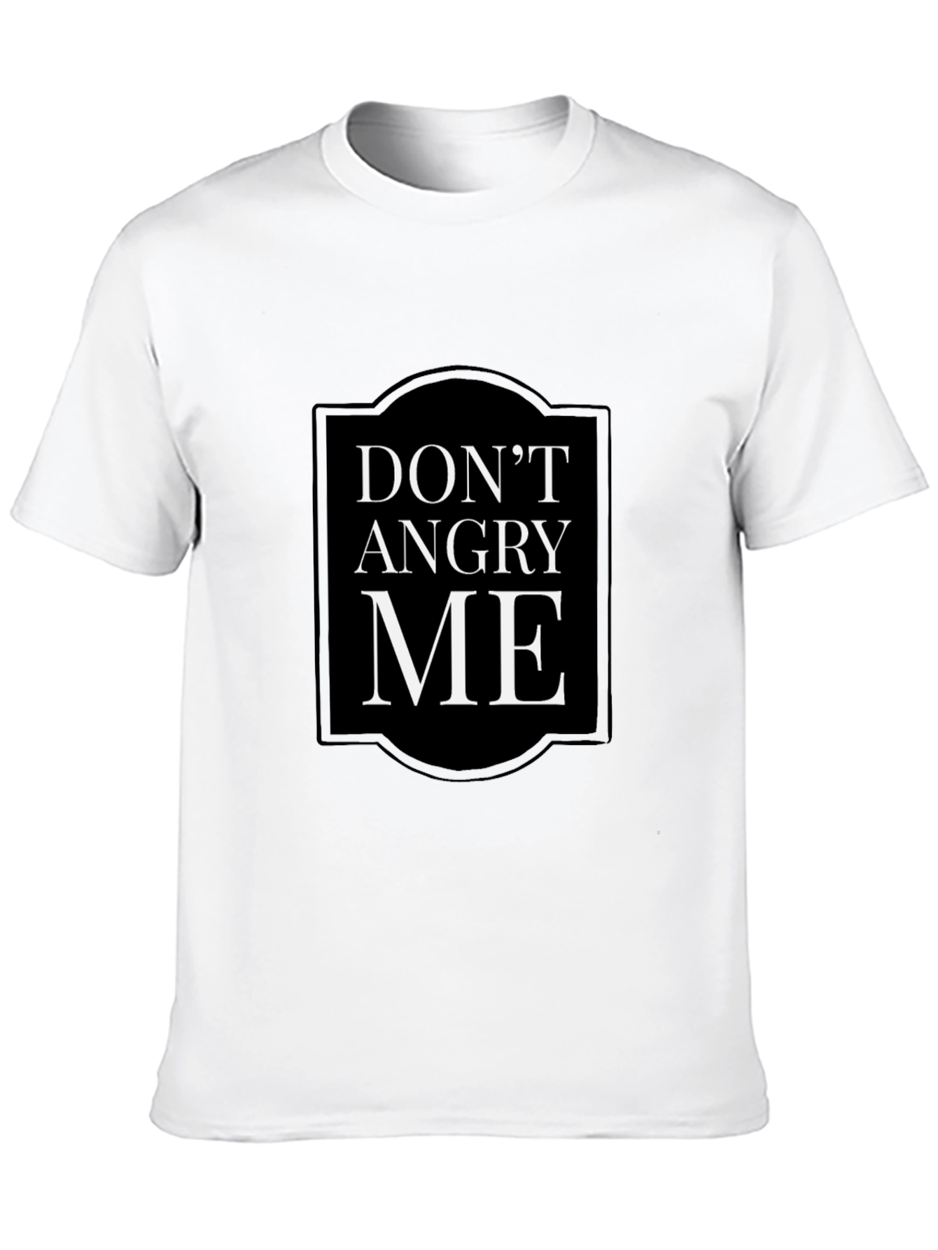 Black Don't Angry Me Slogan T-Shirt view 10