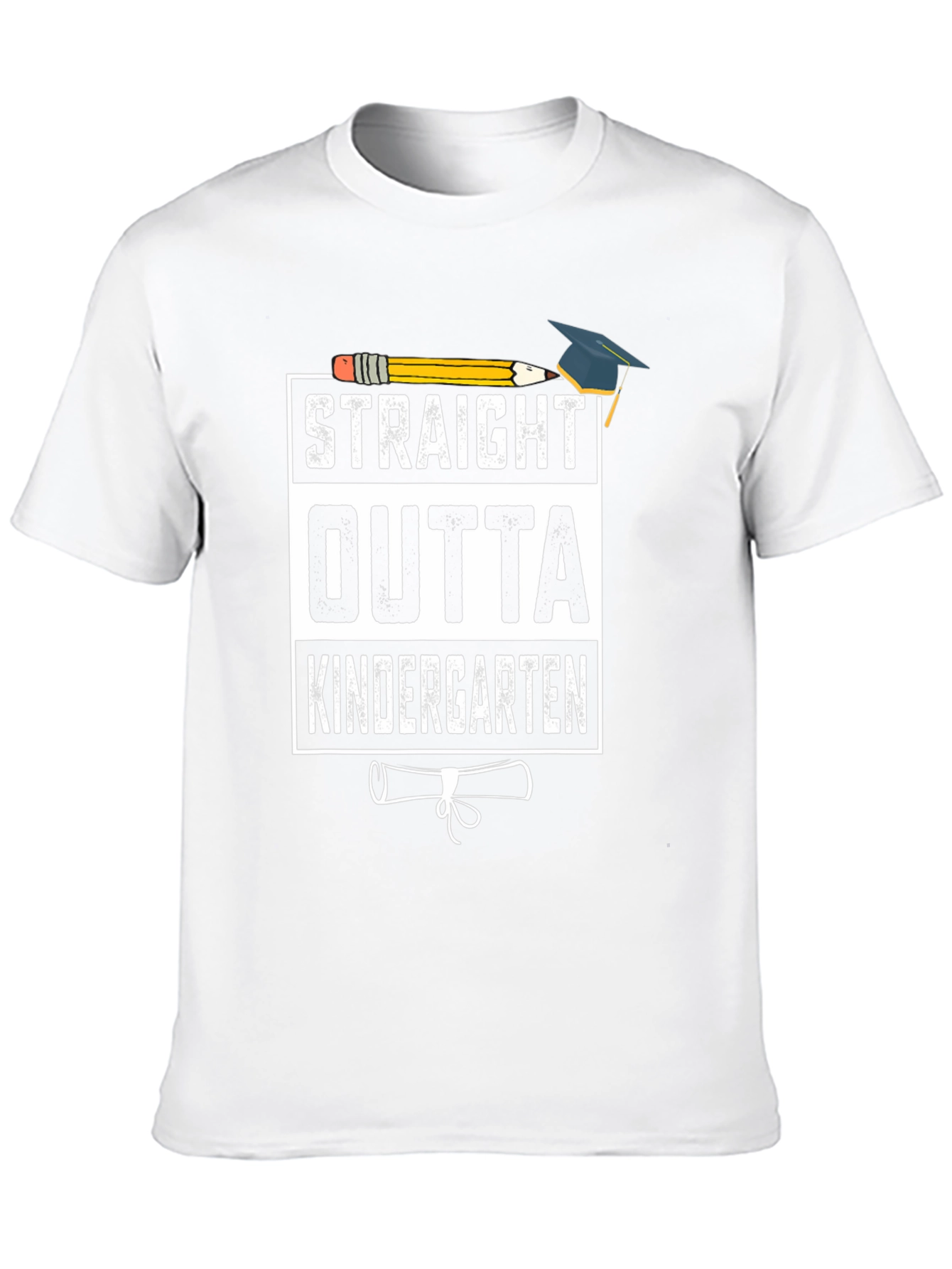 Straight Outta Kindergarten Graduation T-Shirt - 10
