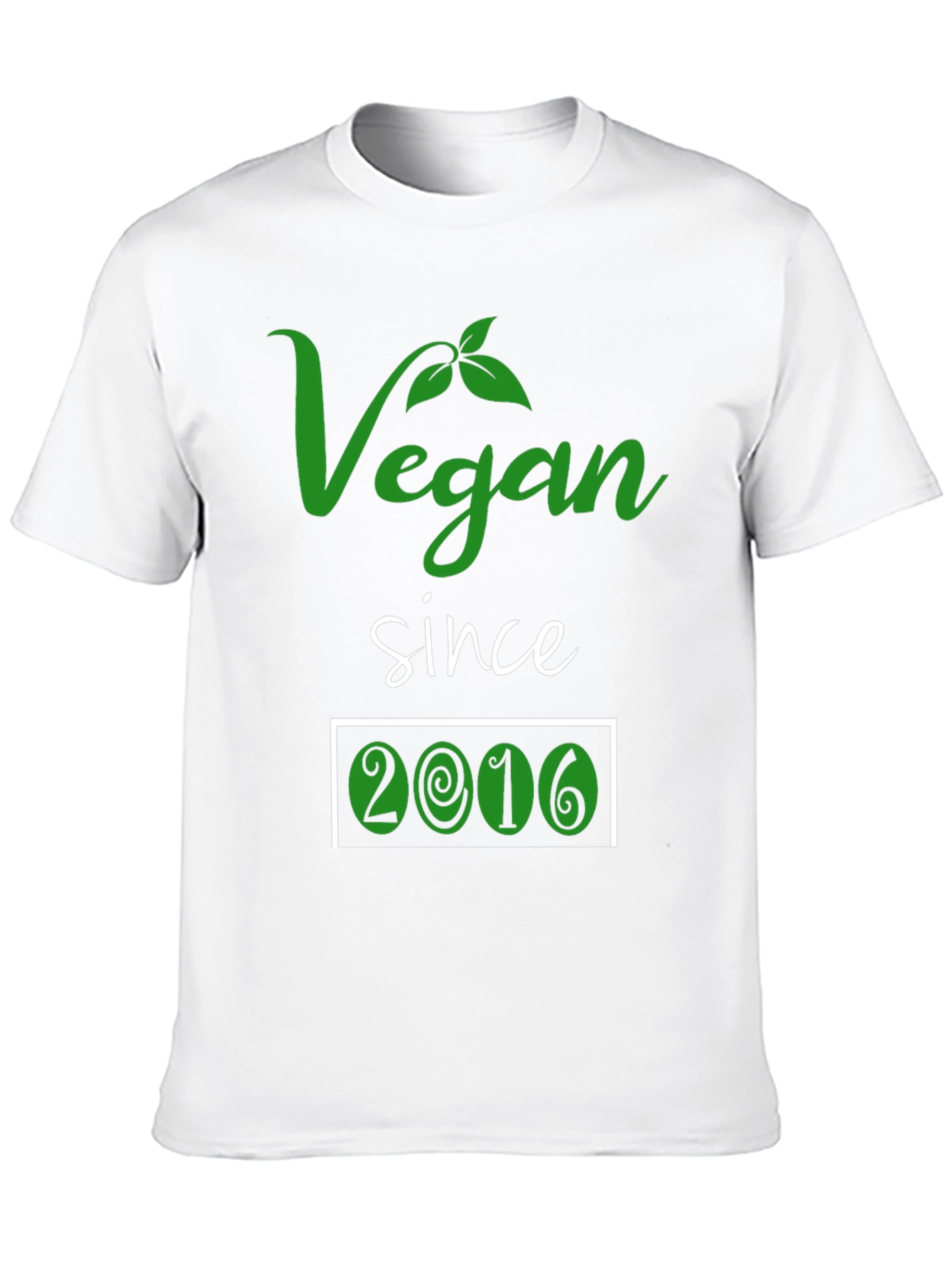 Black Vegan Since 2016 T-Shirt view 10
