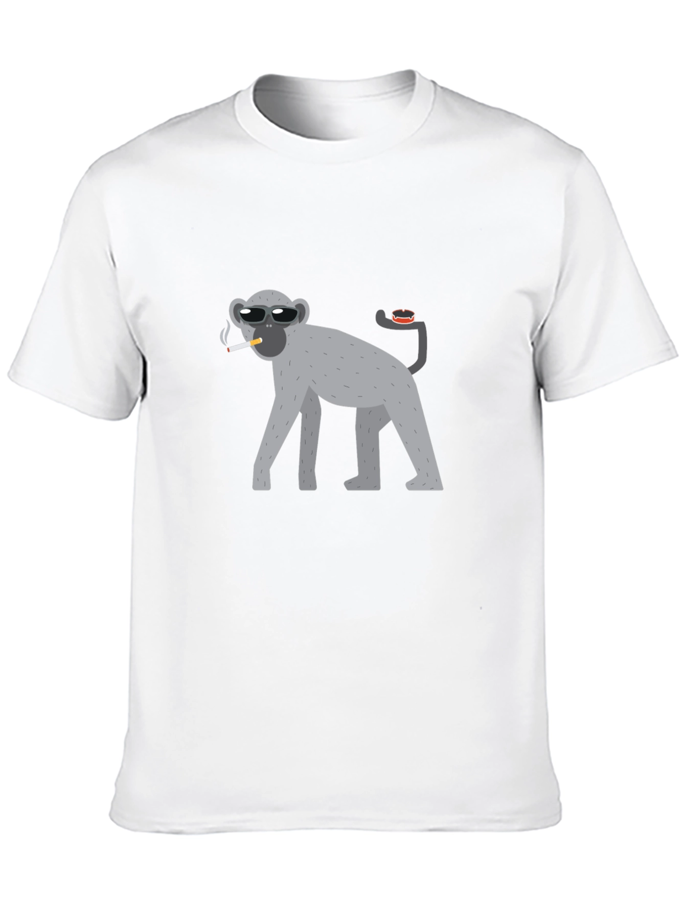 Black Cool Monkey Black T-Shirt view 10