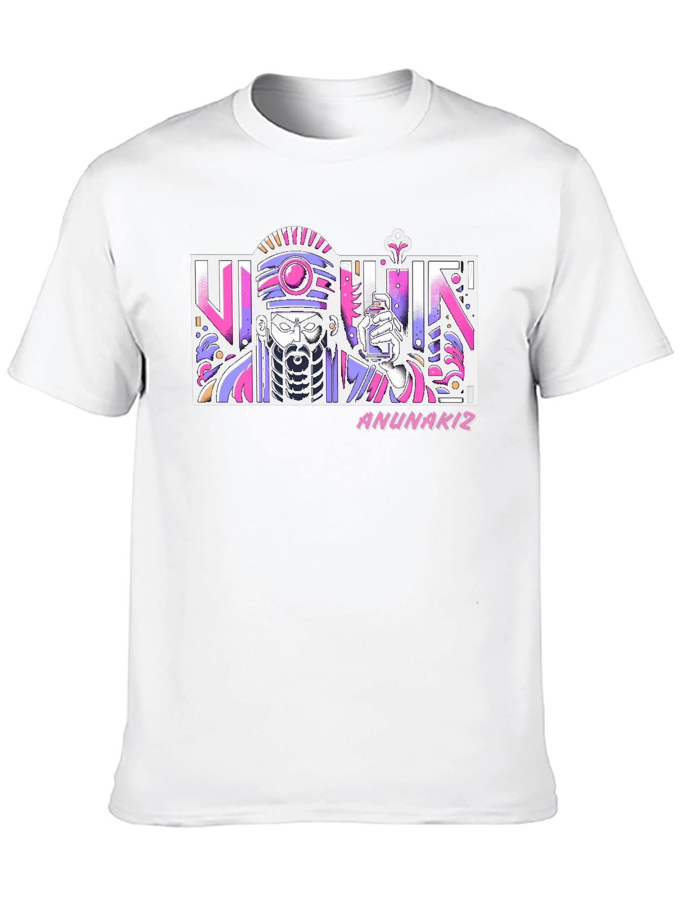 Black Anunaki T-Shirt - Artistic Graphic Tee view 10