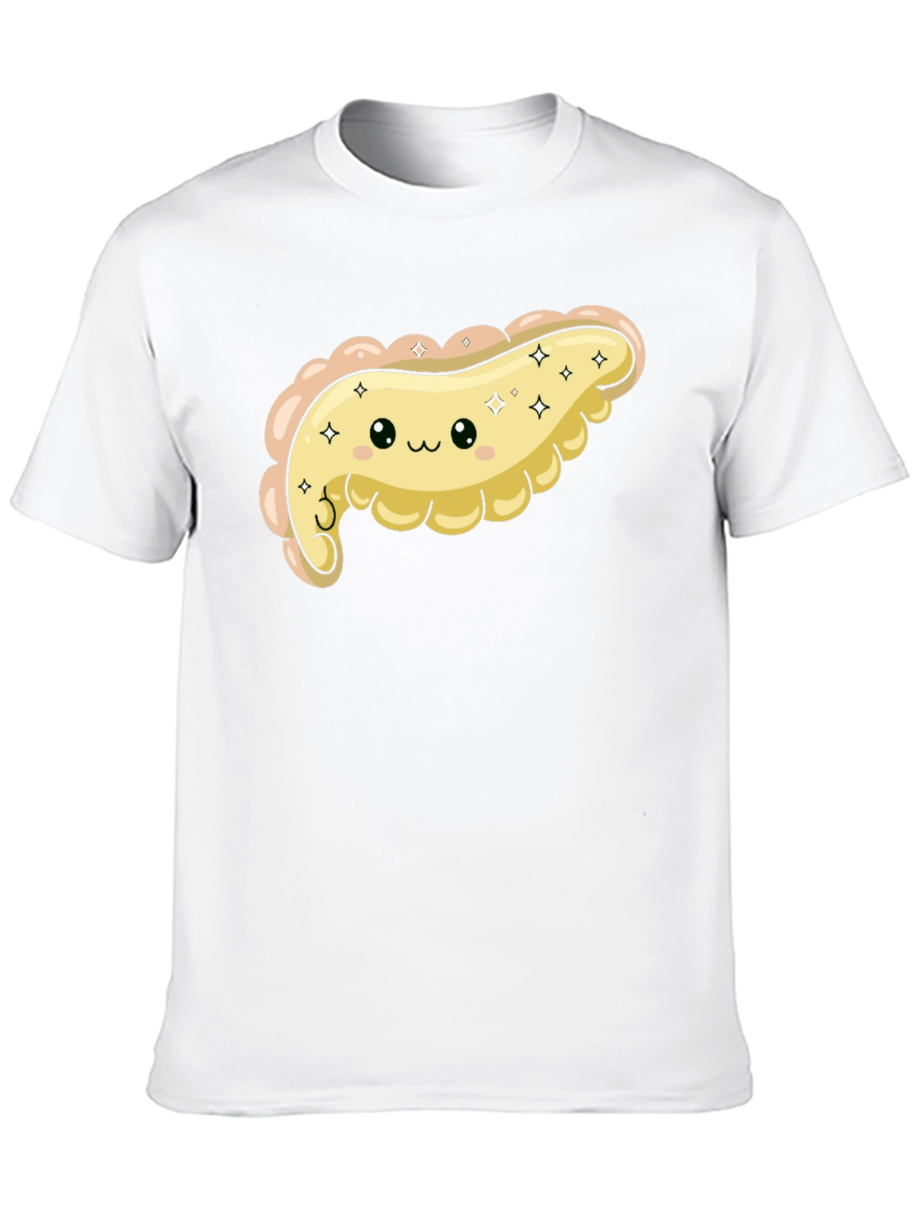 Black Cute Pancreas Graphic T-Shirt - Kawaii Organ Tee view 10