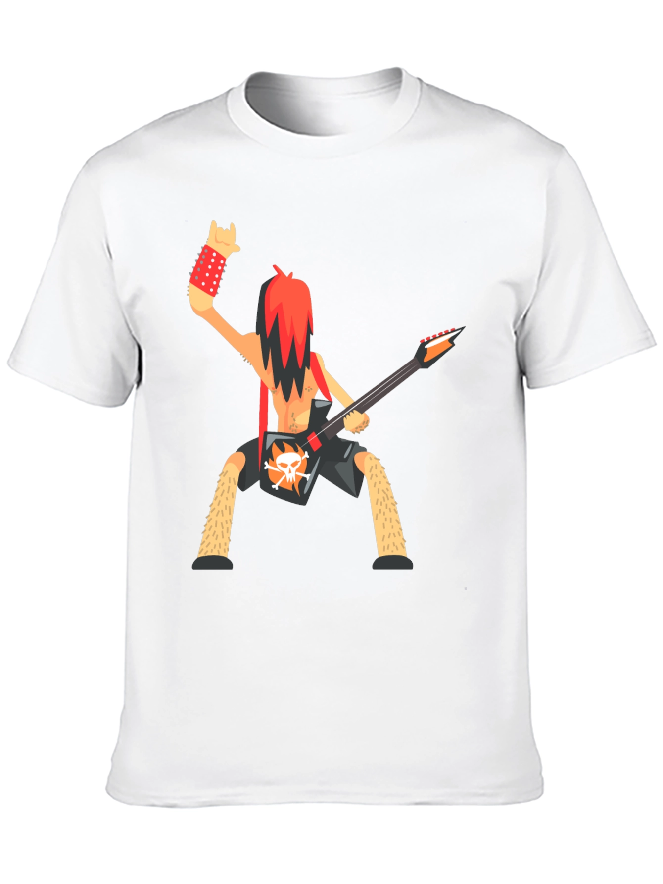 Black Rockstar Cartoon Graphic T-Shirt view 10