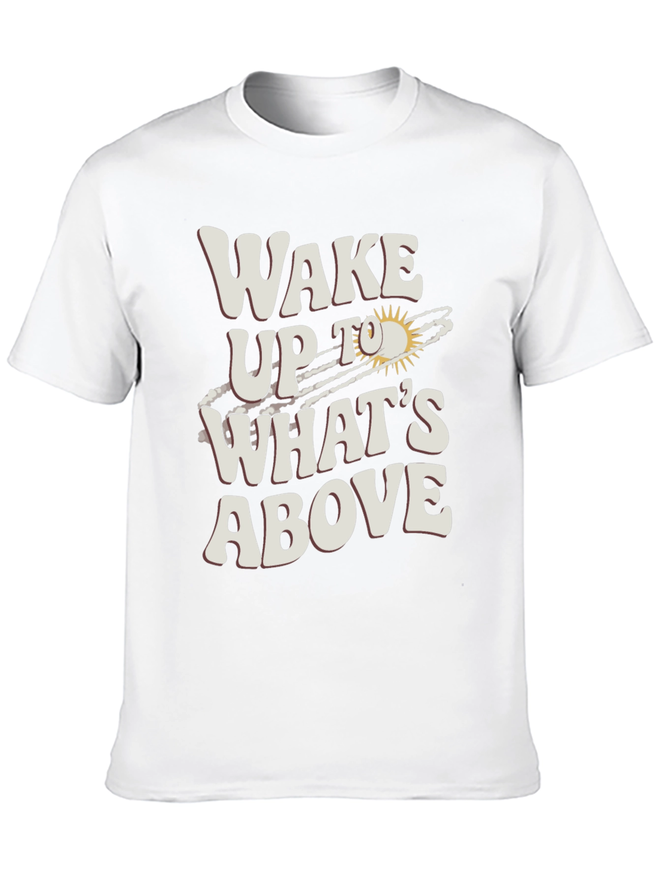 Black Wake Up To What's Above Black Graphic Tee view 10