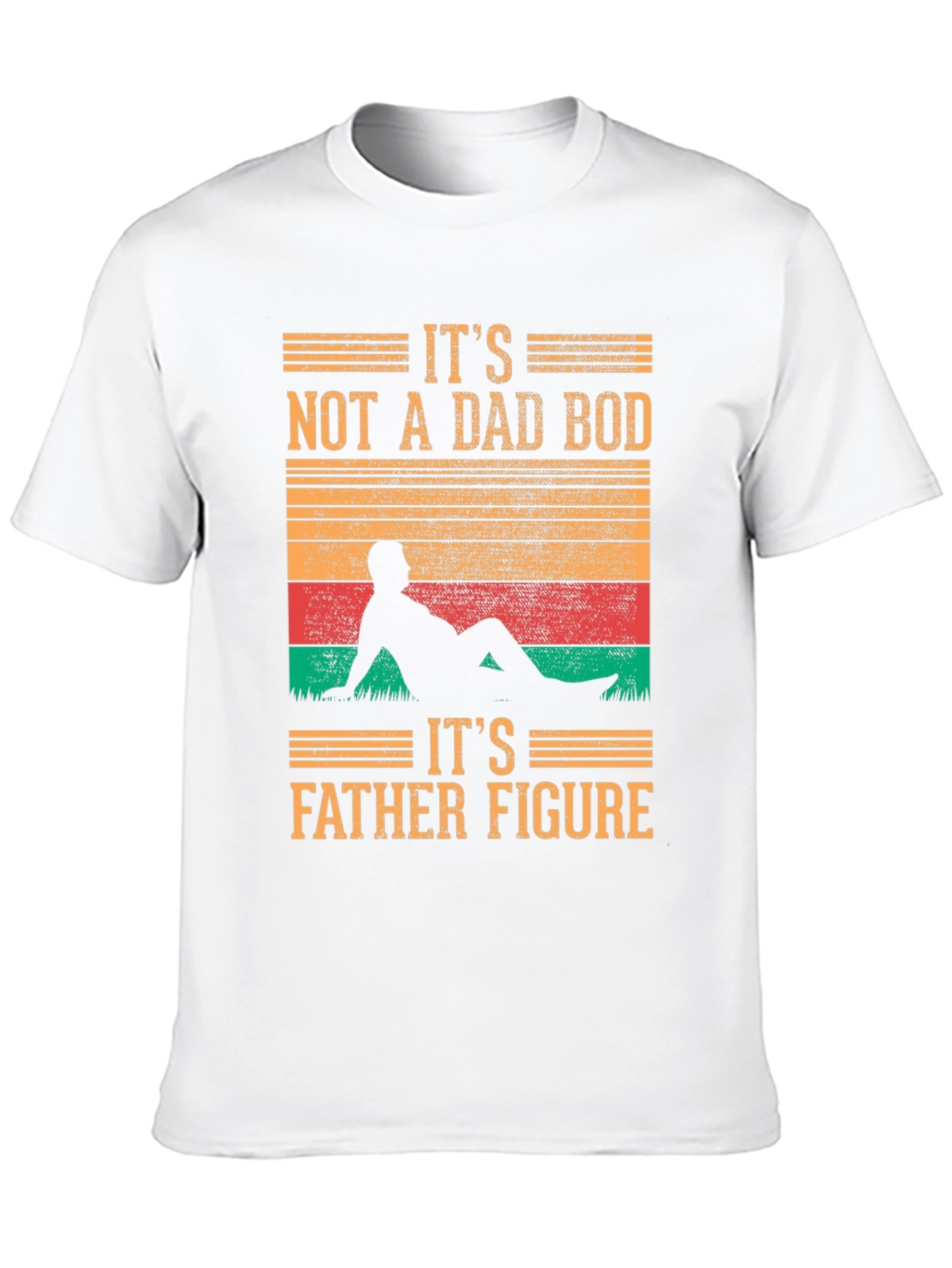 Black It's Not A Dad Bod T-Shirt - Father Figure view 10