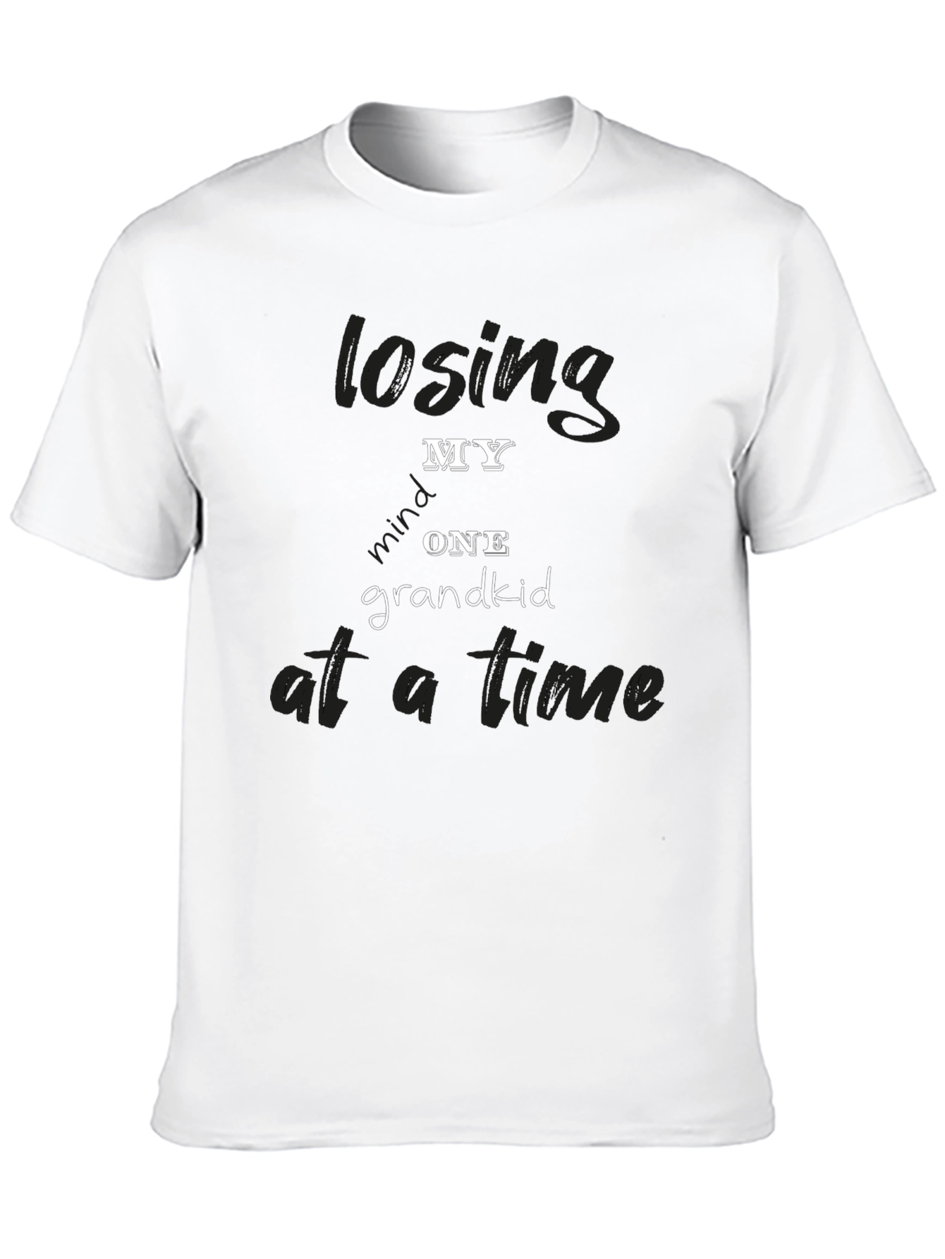 Black Losing My Grandkid One at a Time Black T-Shirt view 10