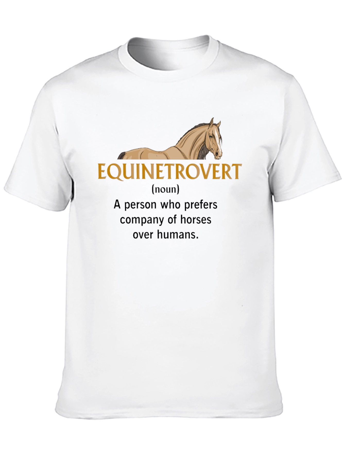Black Equinetrovert Horse Lover Black T-Shirt view 10
